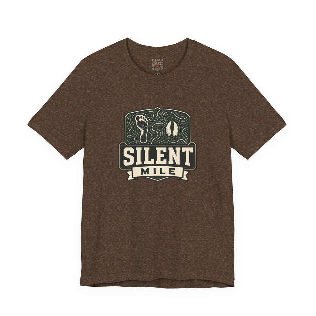 Silent Mile Emblem Tee in a rugged outdoors-inspired colorway