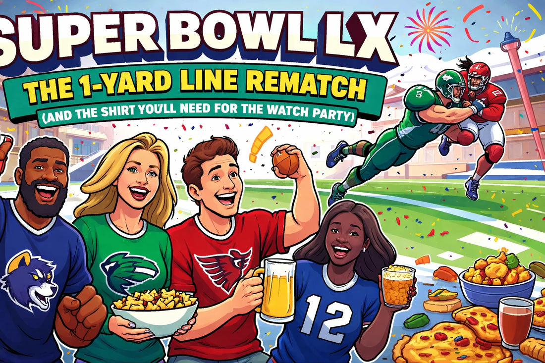 Super Bowl LX: The 1‑Yard Line Rematch (and the Shirt You'll Need for the Watch Party)