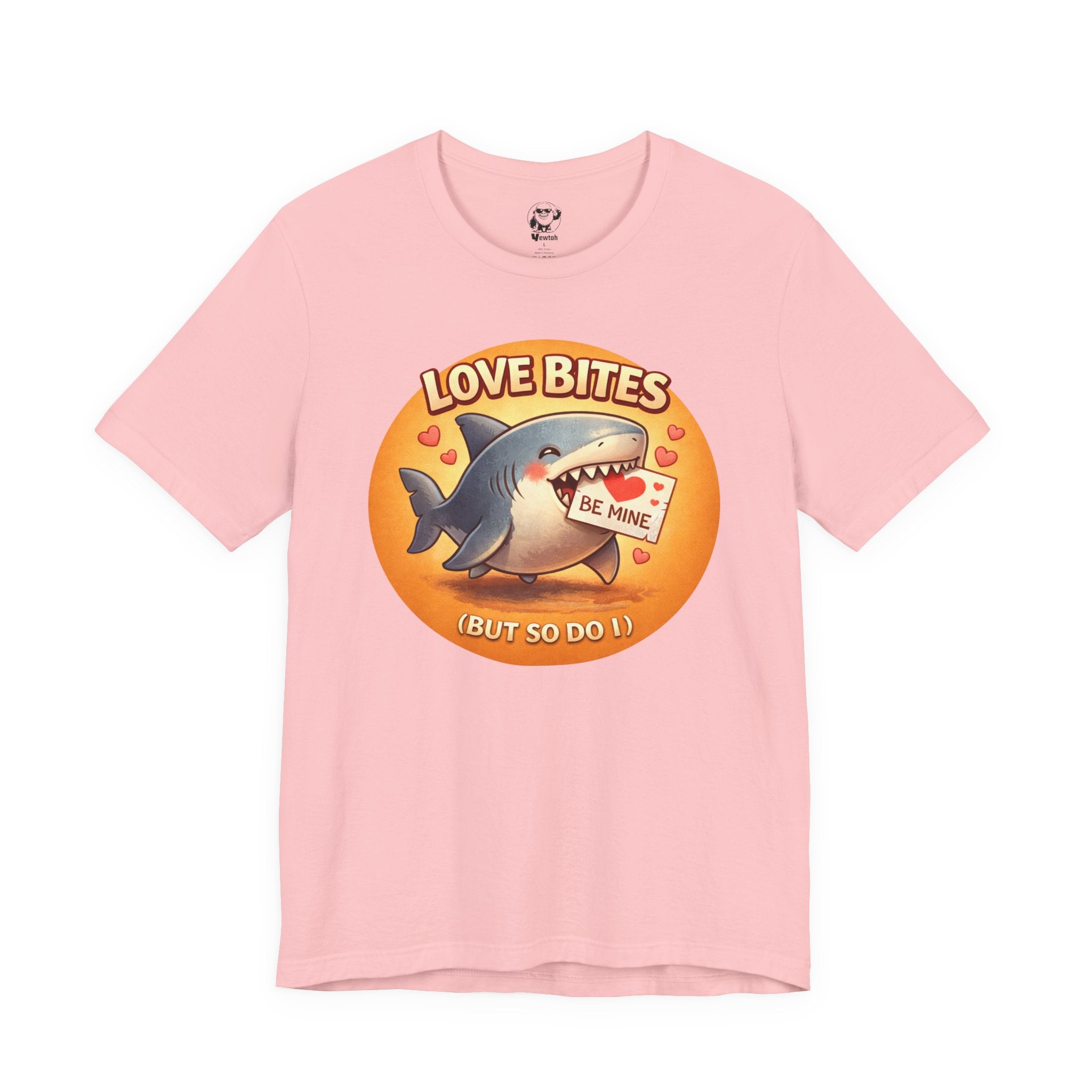 Love Bites Shark T-Shirt — 'Be Mine' Valentines Graphic Tee