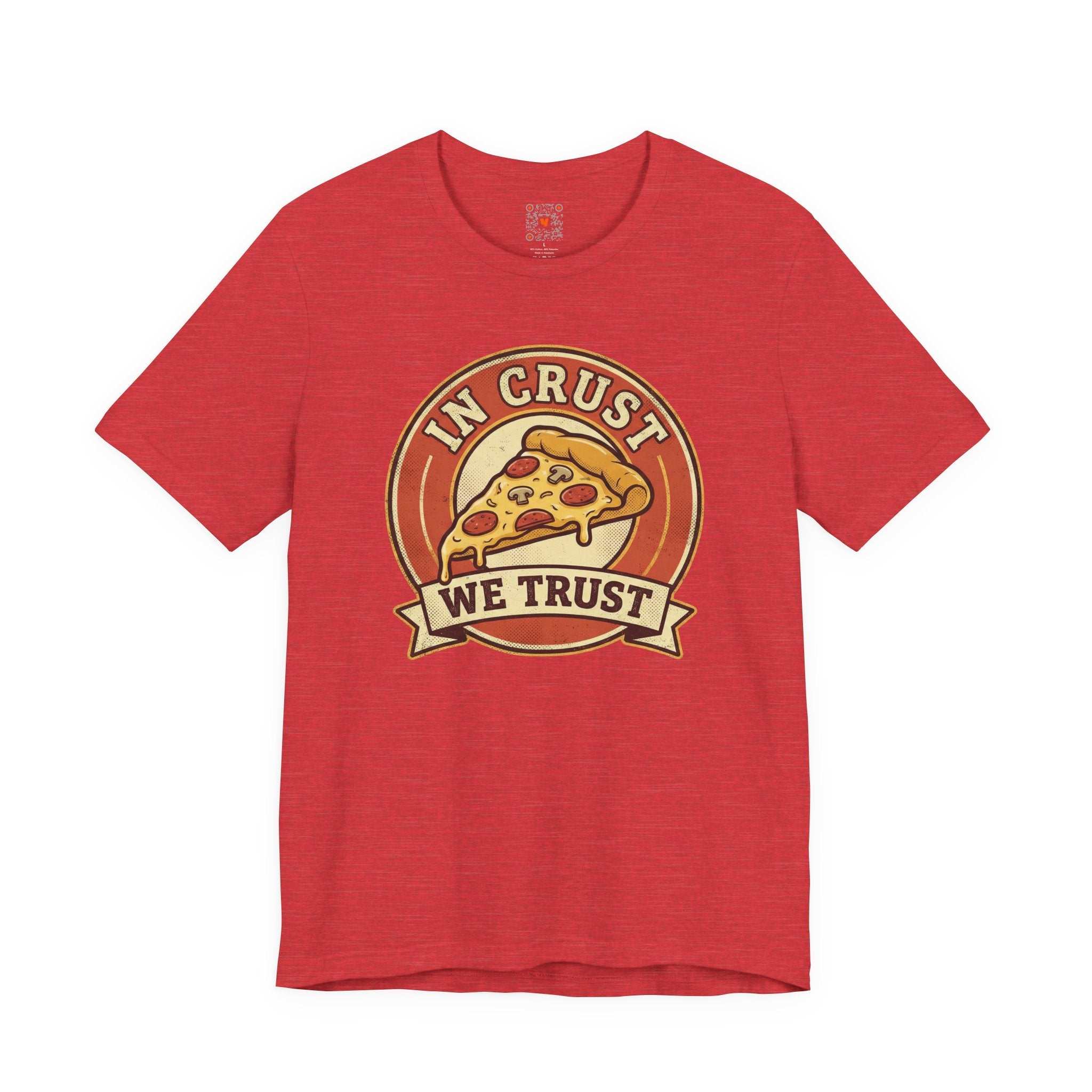 In Crust We Trust - Retro Pizza Graphic Tee