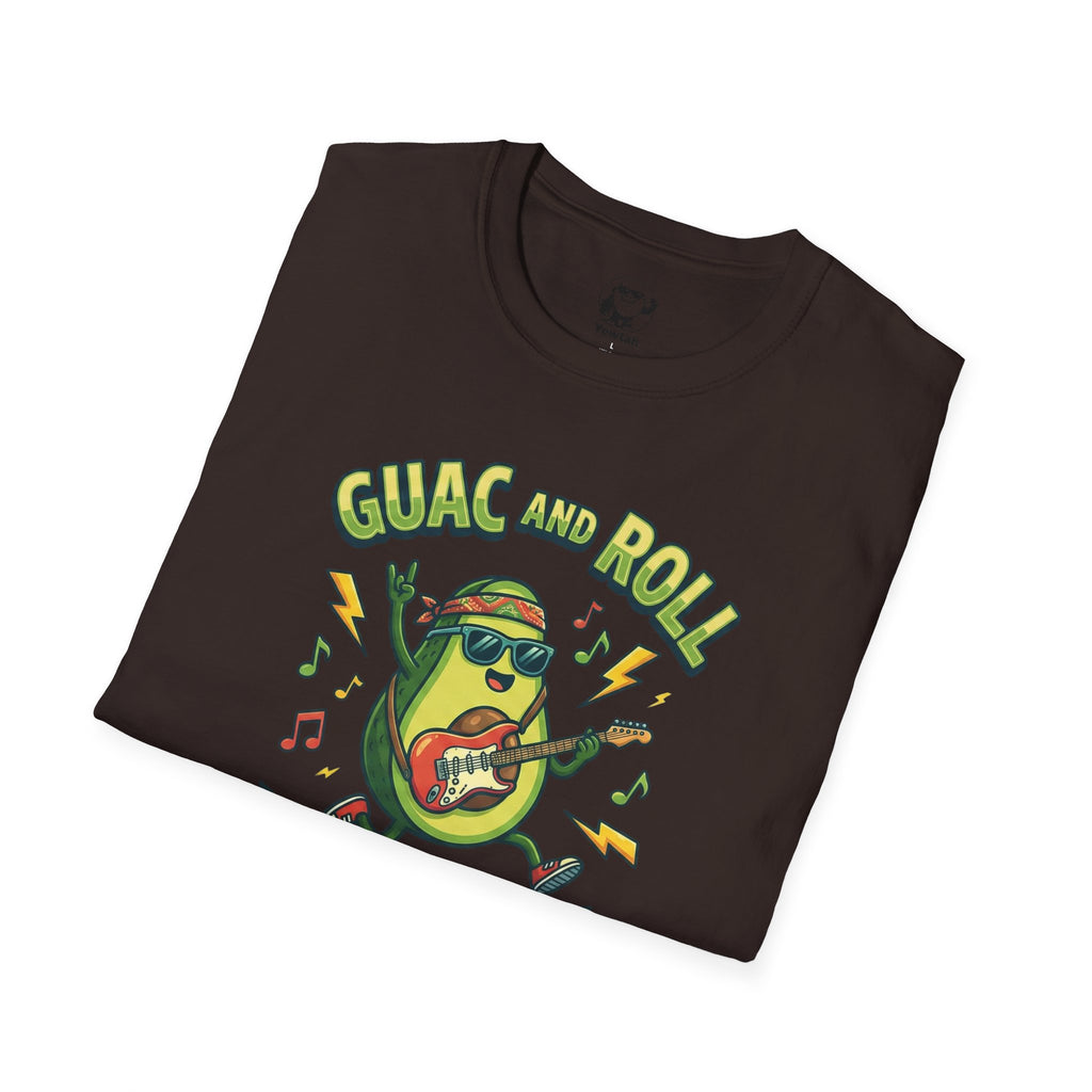 Guac and Roll T-Shirt – Avocado Guitar World Tour Graphic Tee
