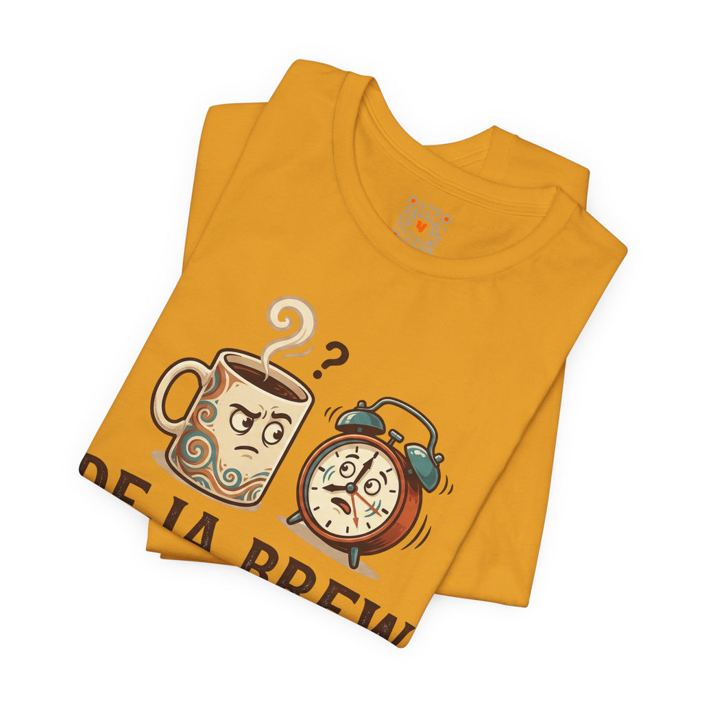 Deja Brew Coffee Cartoon Tee