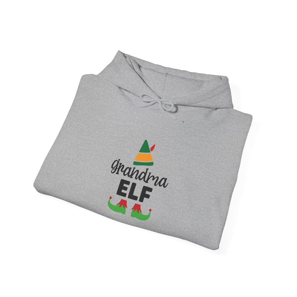 Grandma Elf Hoodie – Cute Christmas Holiday Sweatshirt for Grandmothers