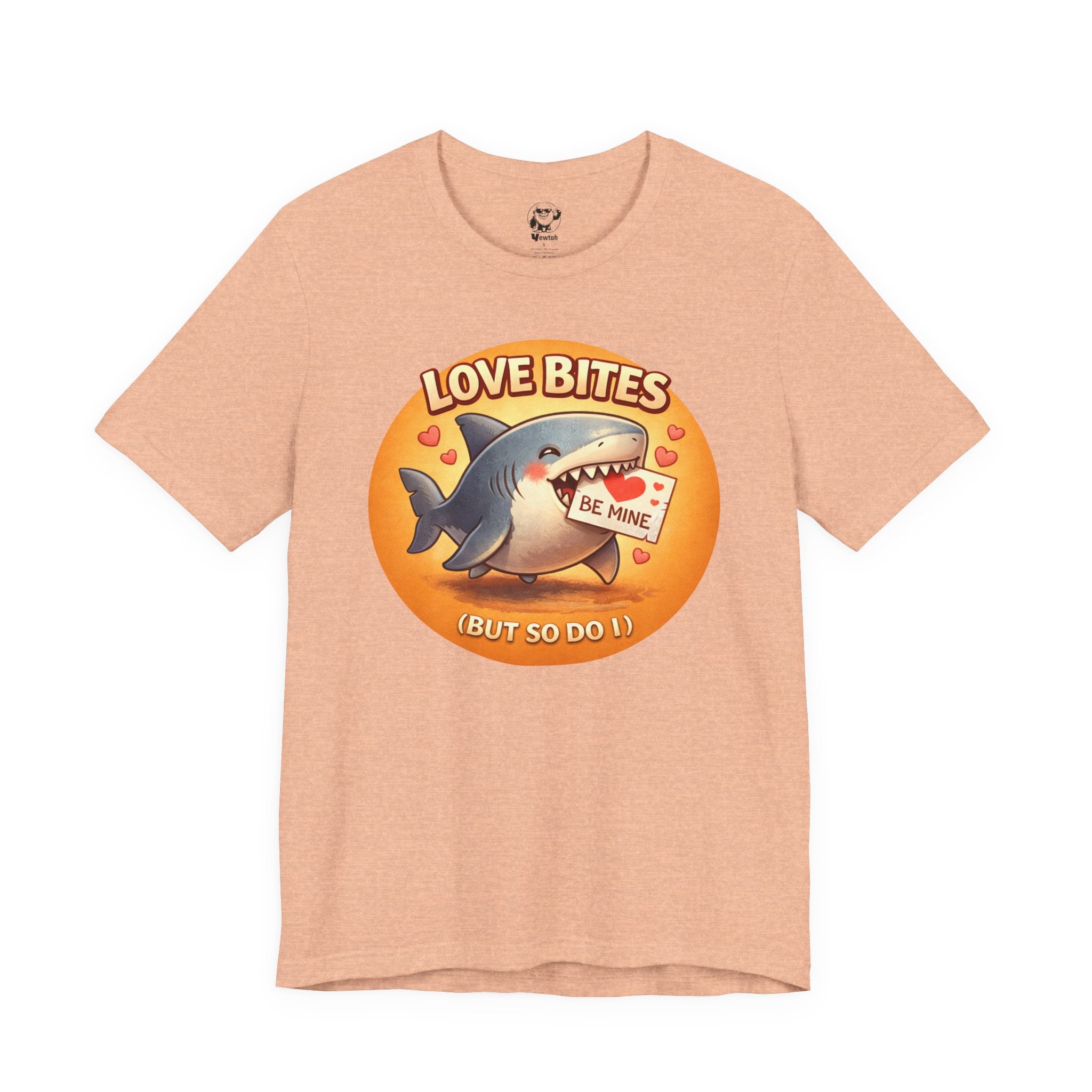 Love Bites Shark T-Shirt — 'Be Mine' Valentines Graphic Tee