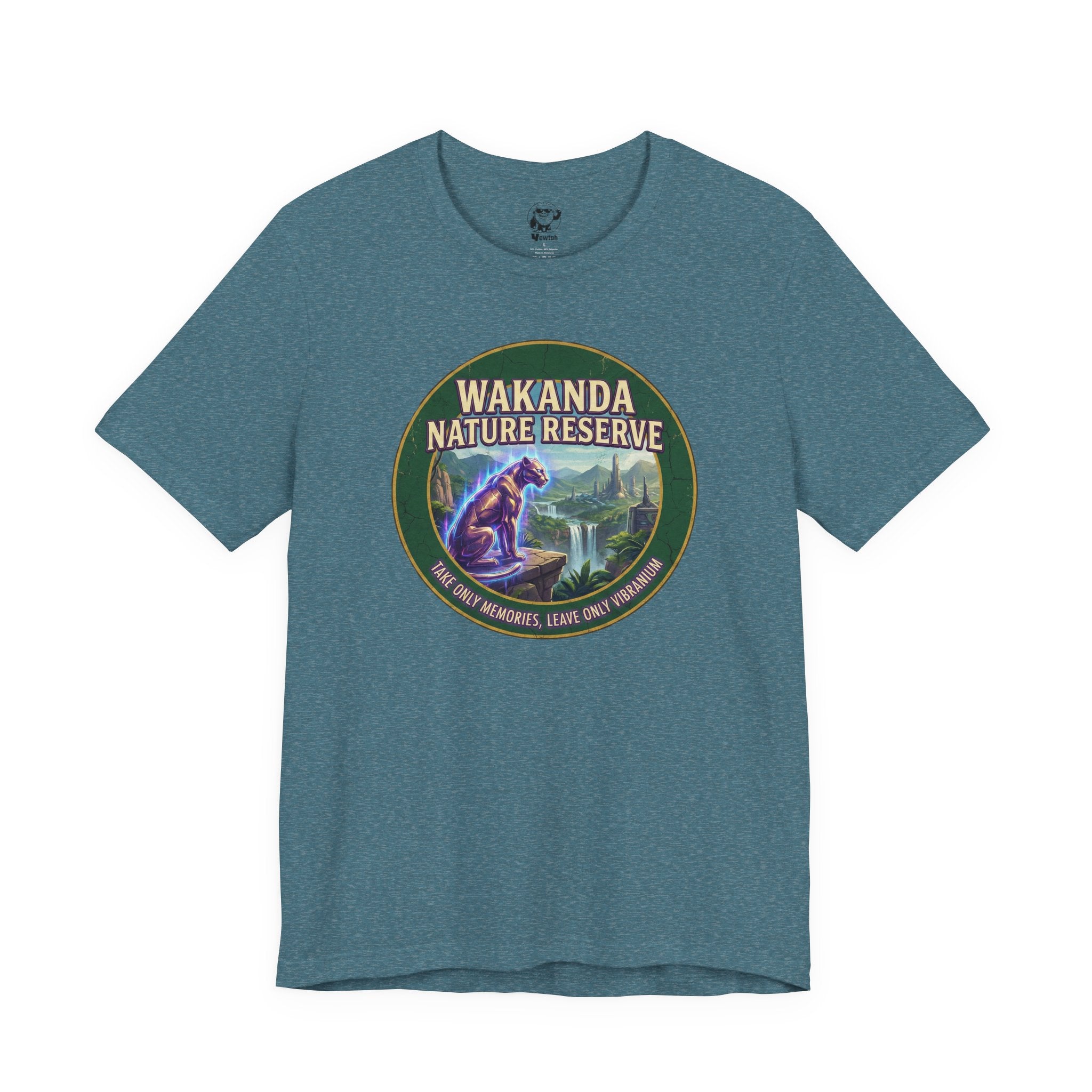 Wakanda Nature Reserve Tee — Vintage Black Panther Wildlife Graphic T-Shirt