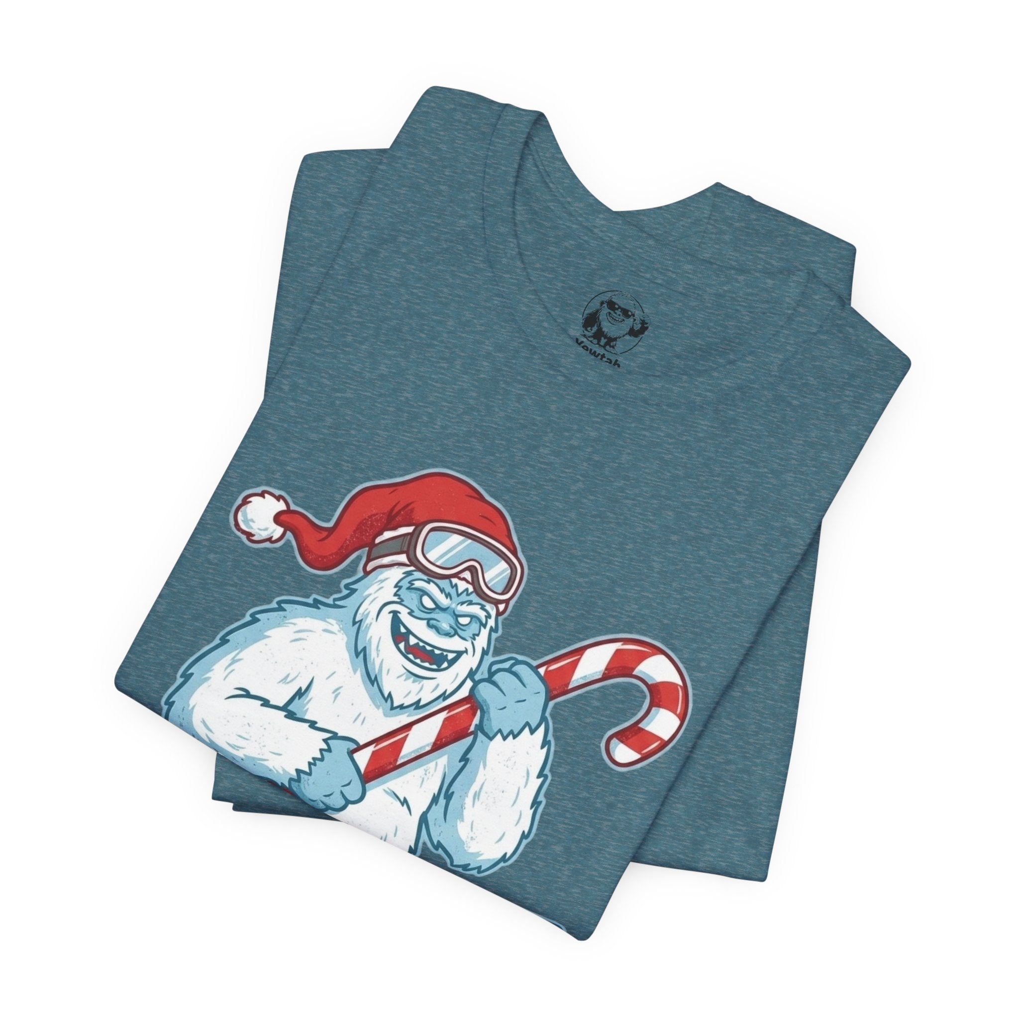Sleighin' It Yeti Tee — Funny Christmas Graphic T-Shirt