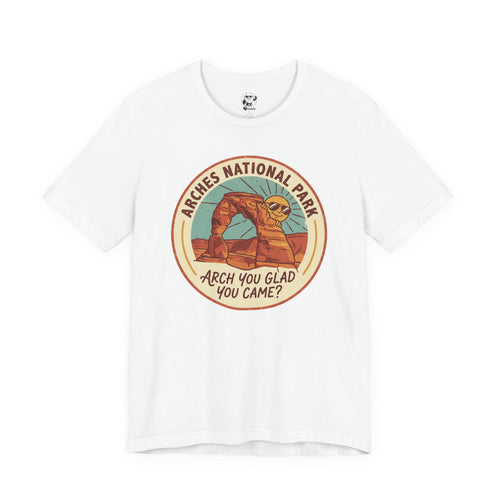 Arches National Park T‑Shirt — "Arch You Glad You Came?" Vintage Travel Tee