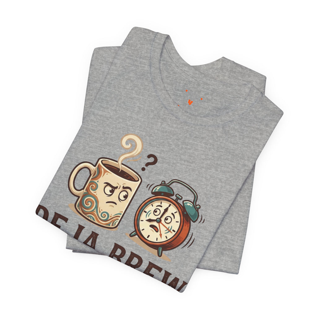 Deja Brew Coffee Cartoon Tee