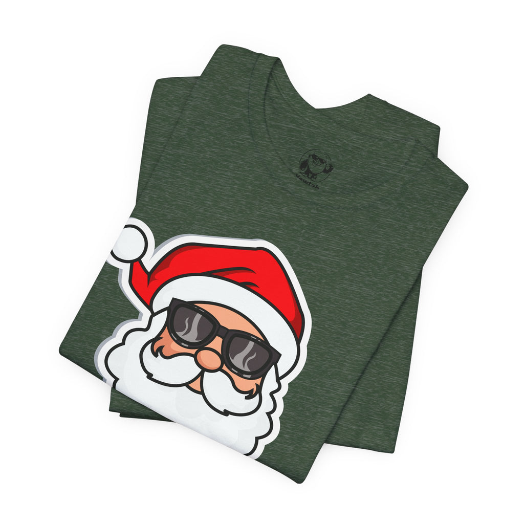 Santa with Sunglasses T‑Shirt — Cool Christmas Santa Tee