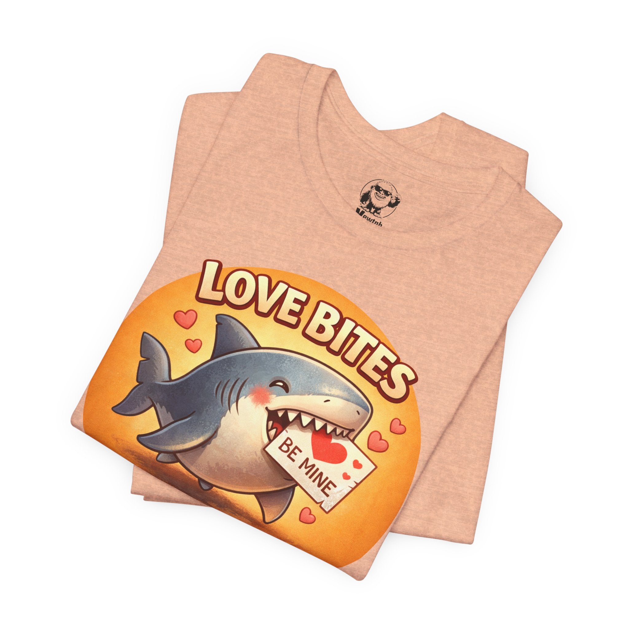 Love Bites Shark T-Shirt — 'Be Mine' Valentines Graphic Tee