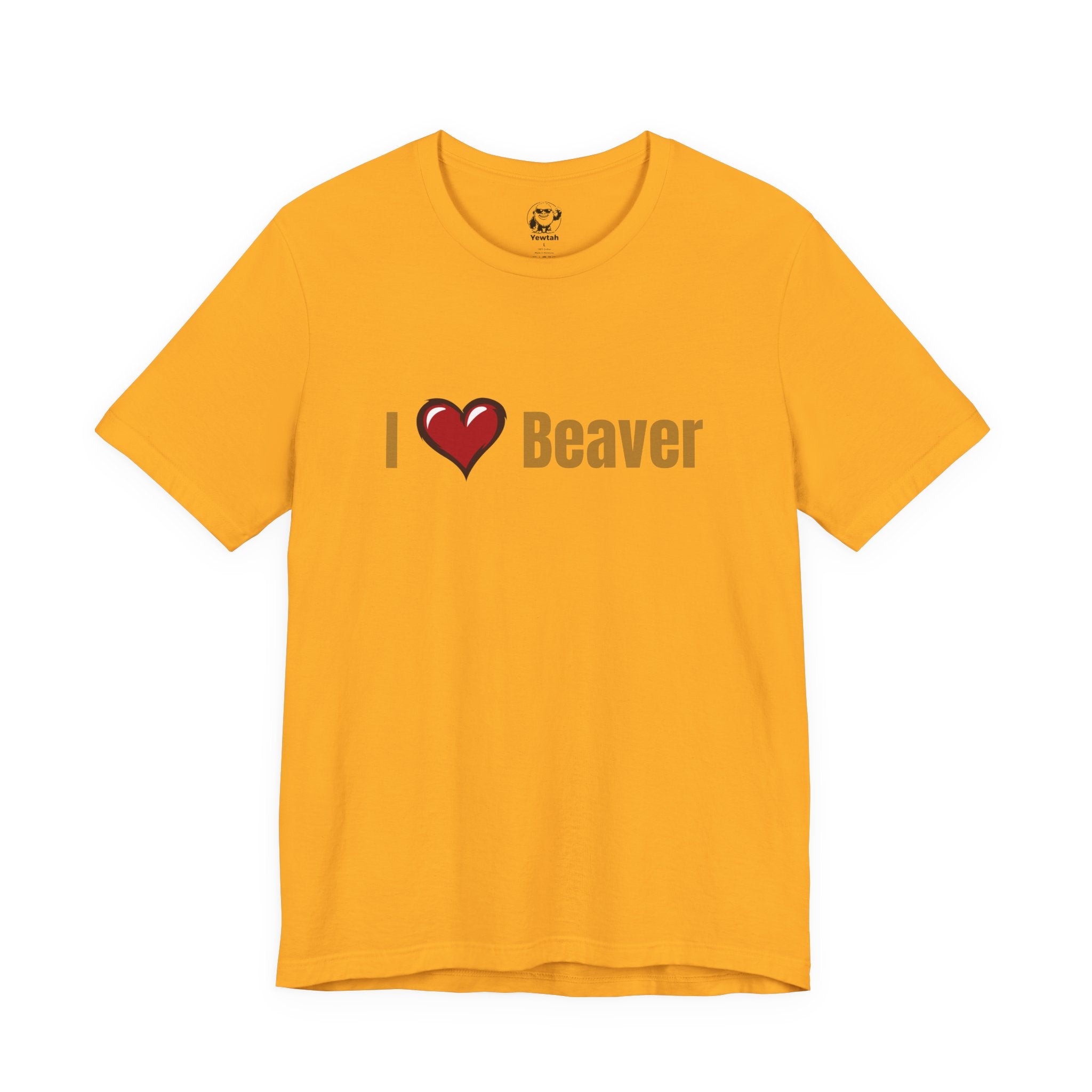 I Heart  Beaver T-Shirt — Funny Animal/Love Graphic Tee