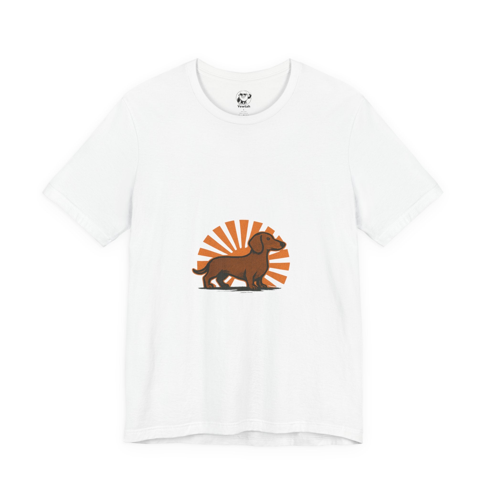 Dachshund Sunburst T‑Shirt — Retro Wiener Dog Graphic Tee for Dog Lovers