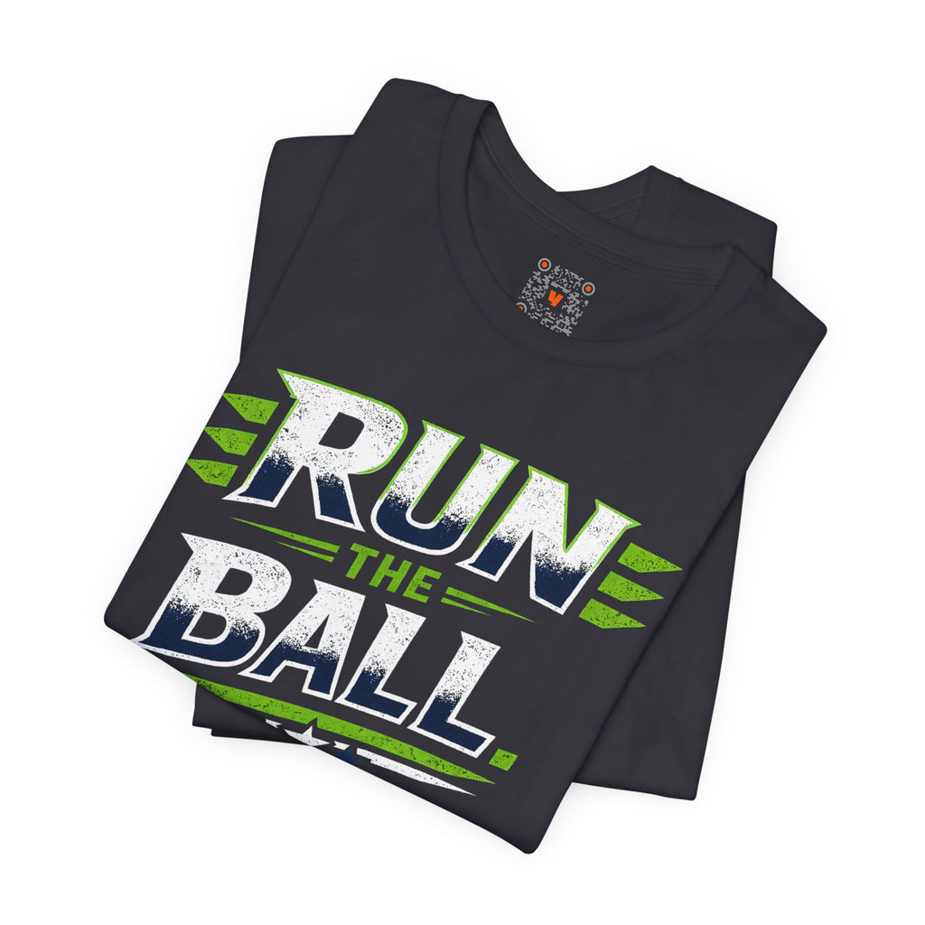 Run The Ball Football T-Shirt - Game Day Tee