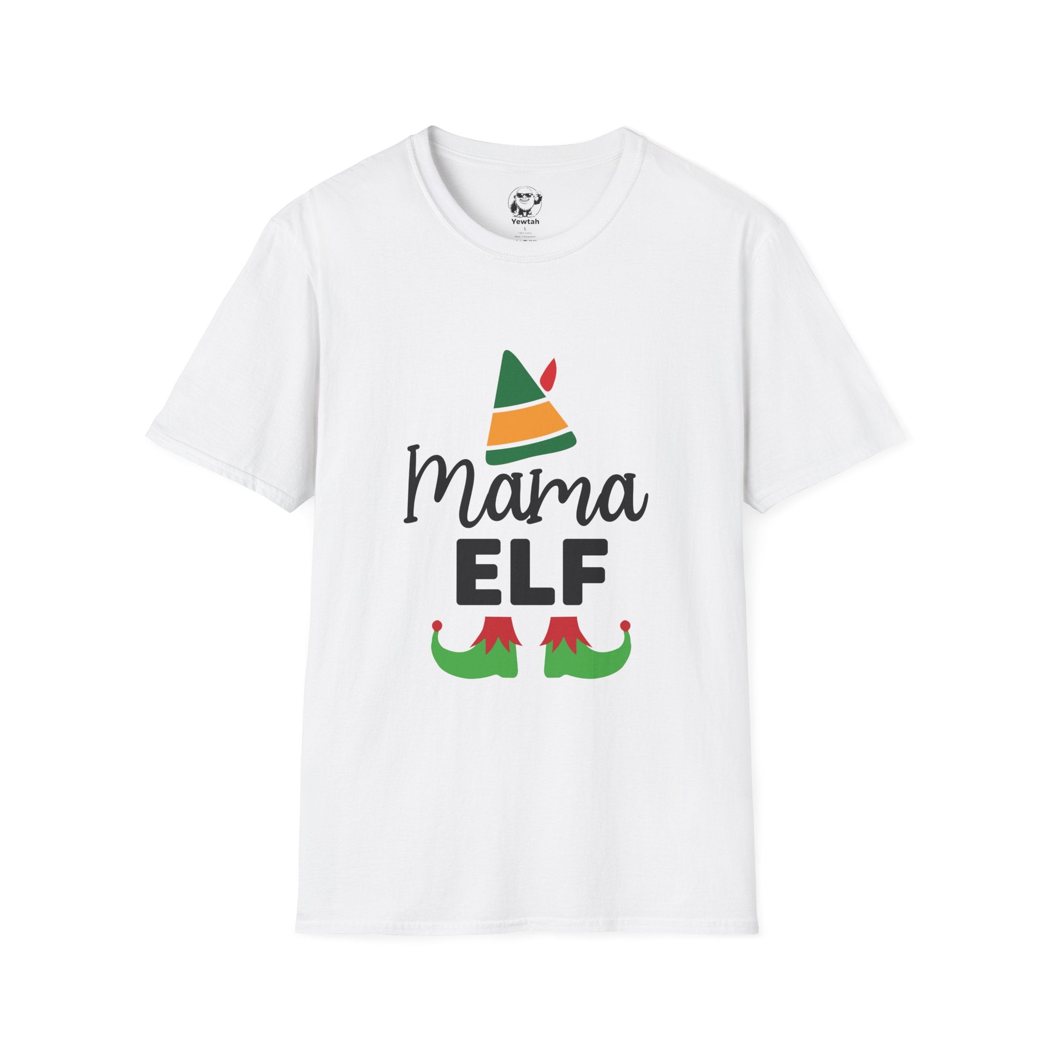 Mama Elf T-Shirt — Cute Holiday Christmas Mom Tee