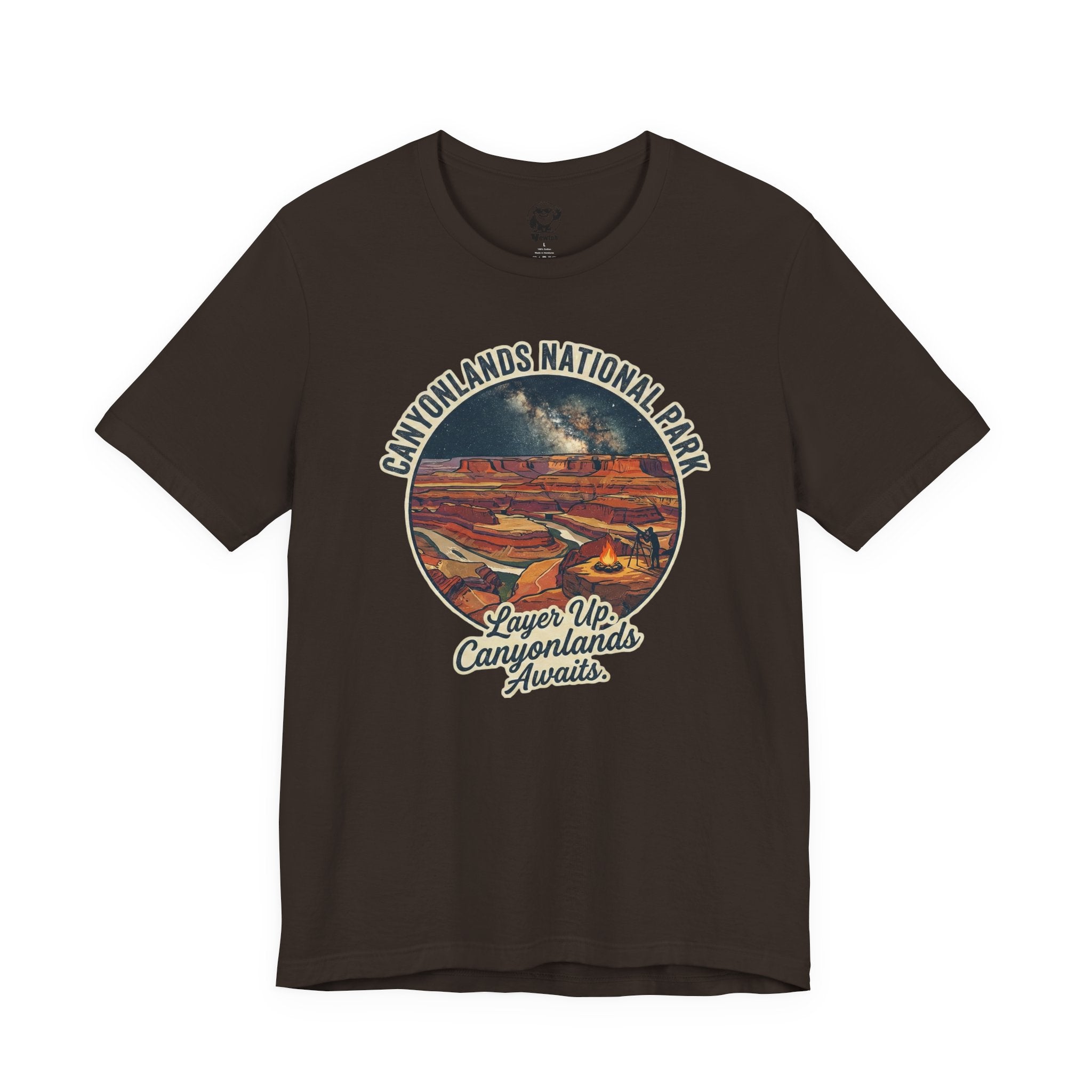 Canyonlands National Park Vintage Tee — "Layer Up, Canyonlands Awaits"