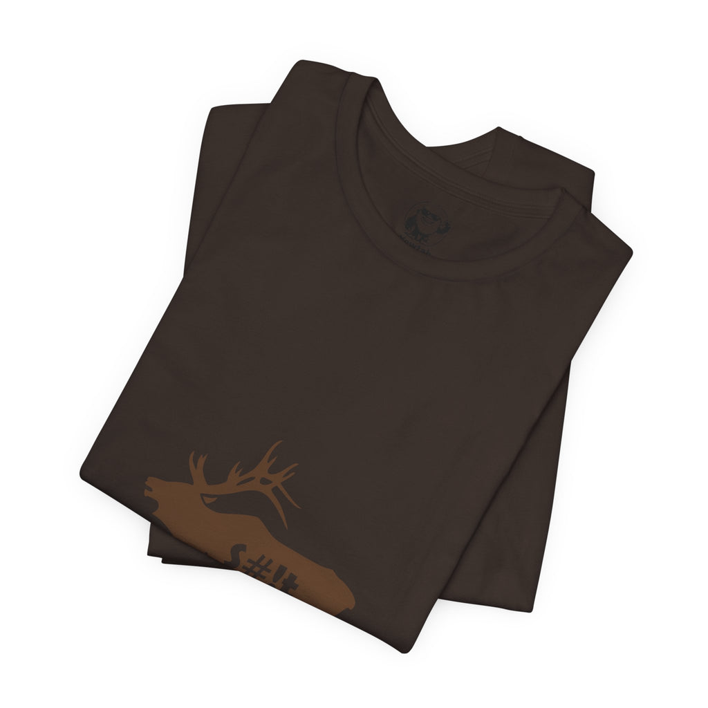 Elk Silhouette Tee — Funny "Bull S#it" Hunting Shirt