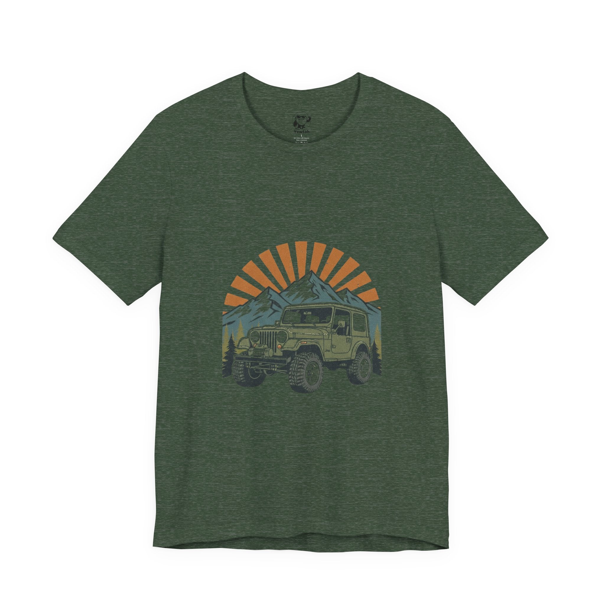 Vintage 4x4 Adventure Tee — Sunset Mountain Off-Road Graphic T-Shirt