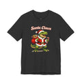Santa Claws T‑Shirt — Funny T‑Rex Santa Christmas Tee