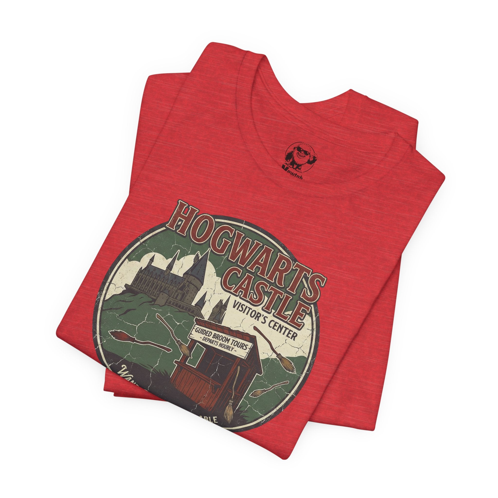 Hogwarts Castle Vintage Travel Tee — "Hogwarts Castle Visitor Center" Graphic T-Shirt