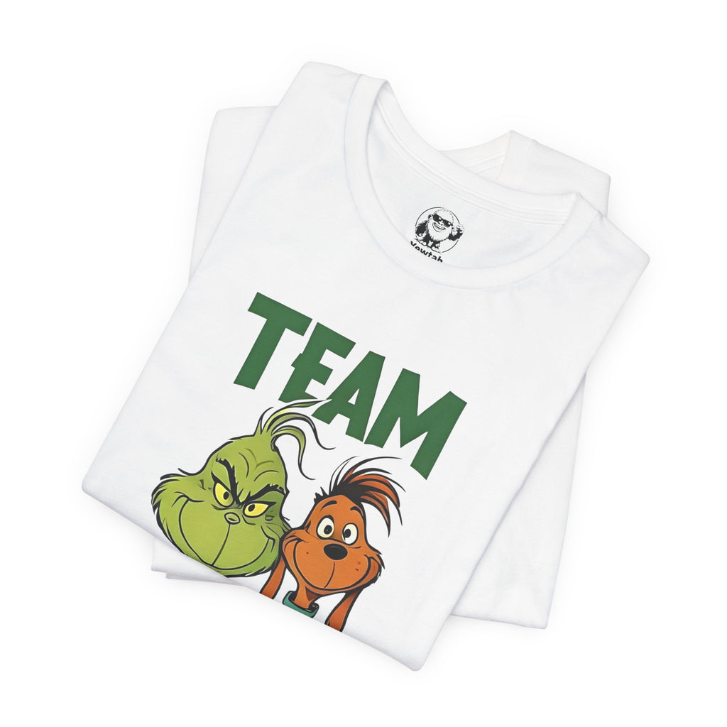 Team Grinch Tee — Funny Holiday Christmas T-Shirt with Grinch & Max Design