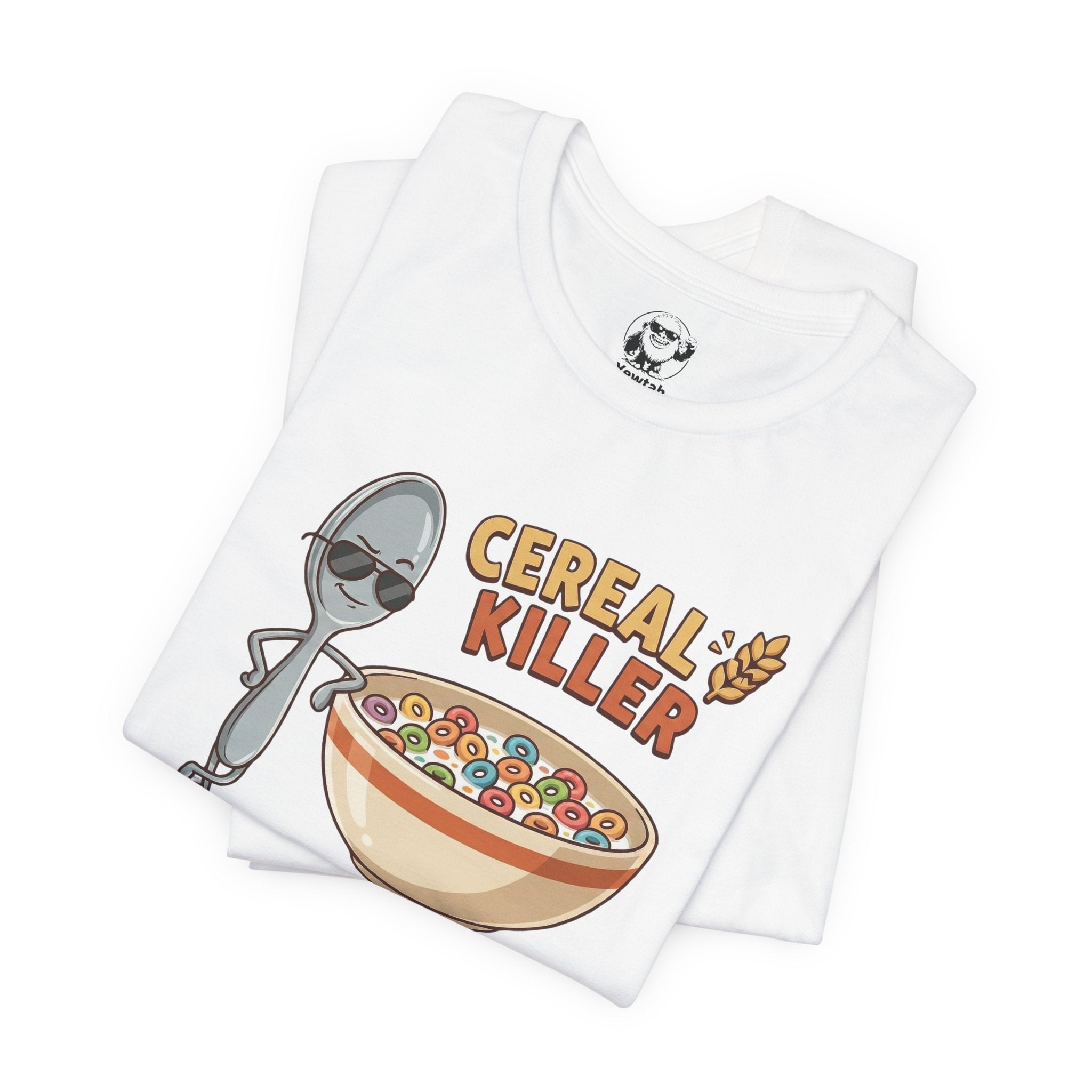 Cereal Killer Tee — Funny Spoon & Cereal Bowl Graphic T-Shirt