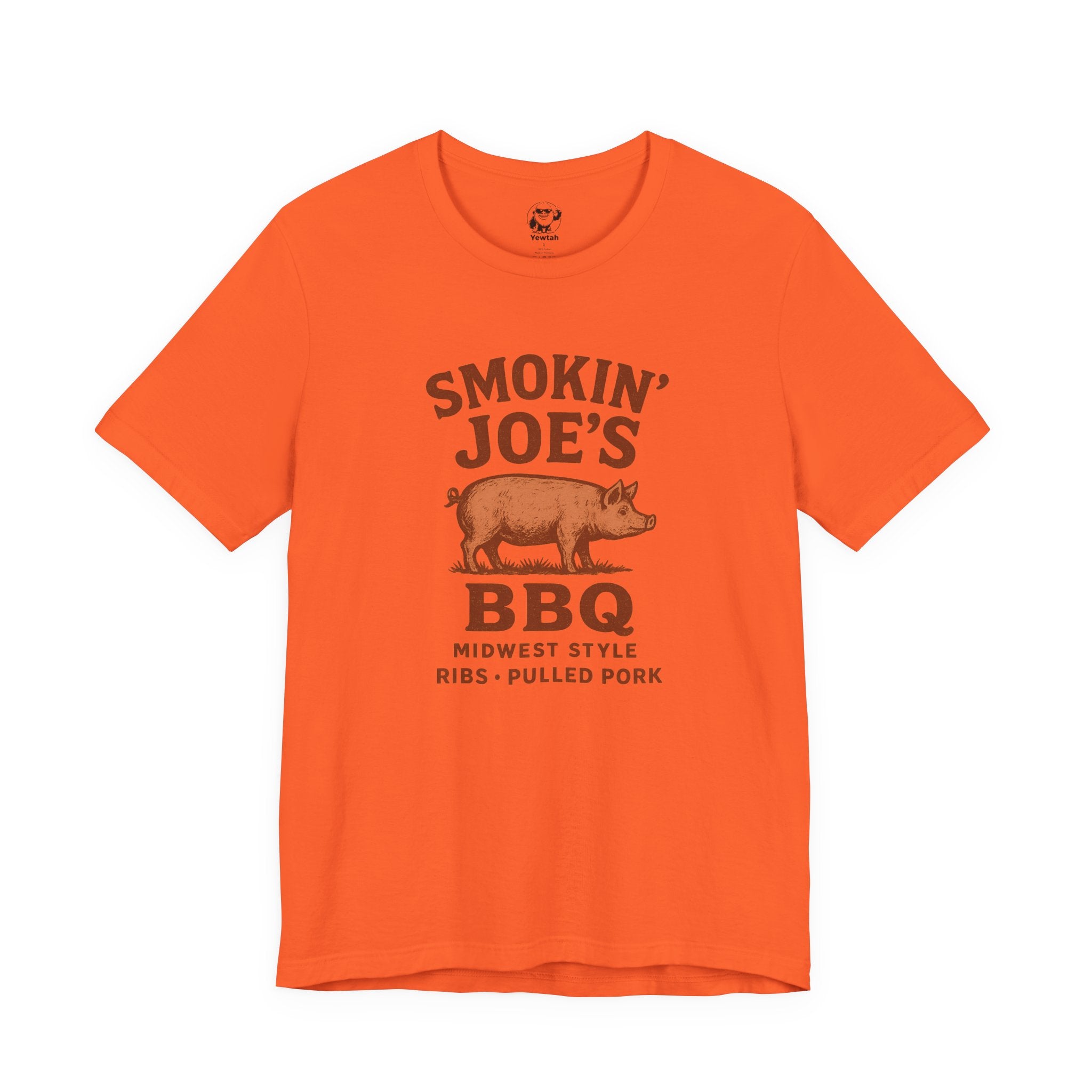 BBQ T-Shirt — "Smokin' Joe's" Vintage Pig BBQ Tee