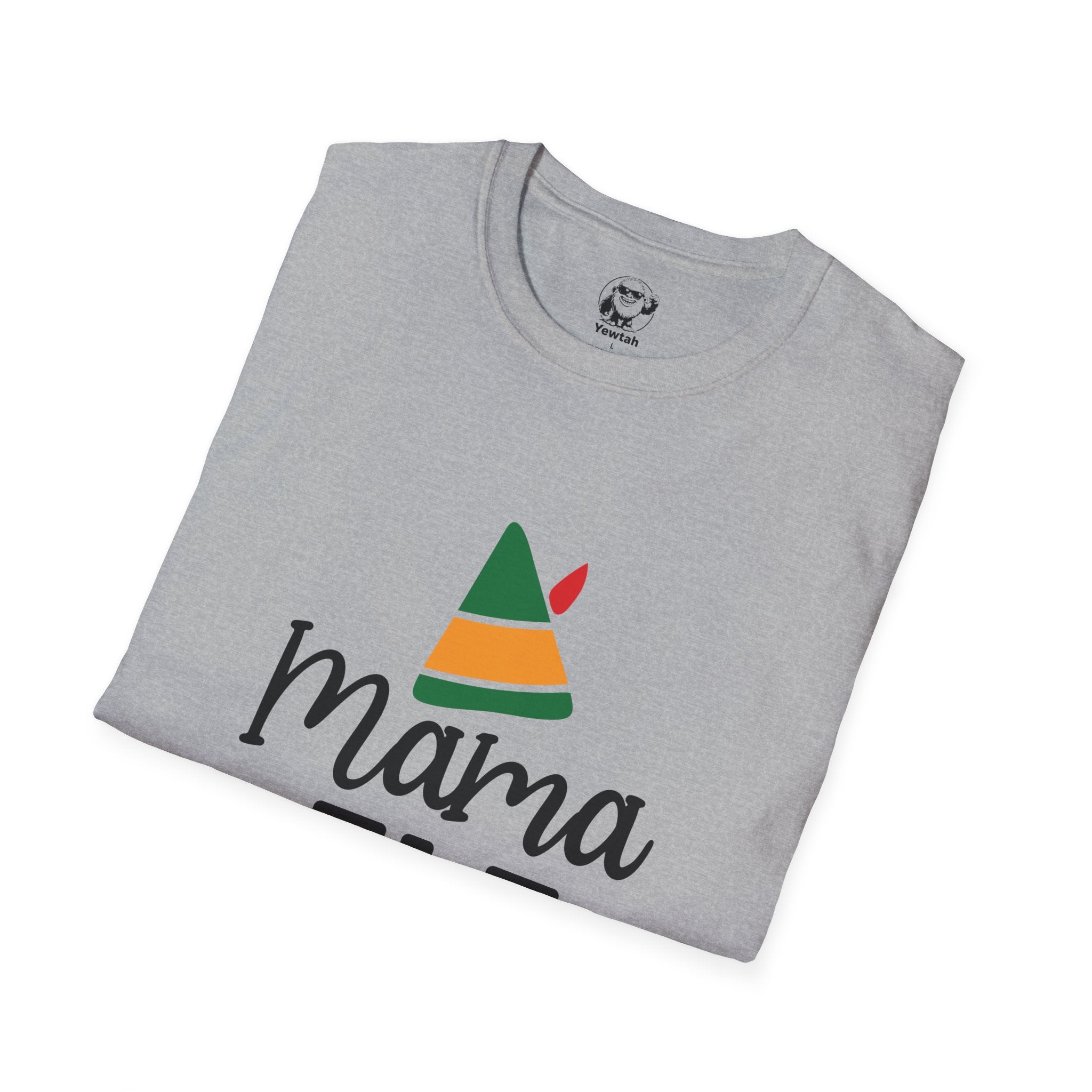 Mama Elf T-Shirt — Cute Holiday Christmas Mom Tee