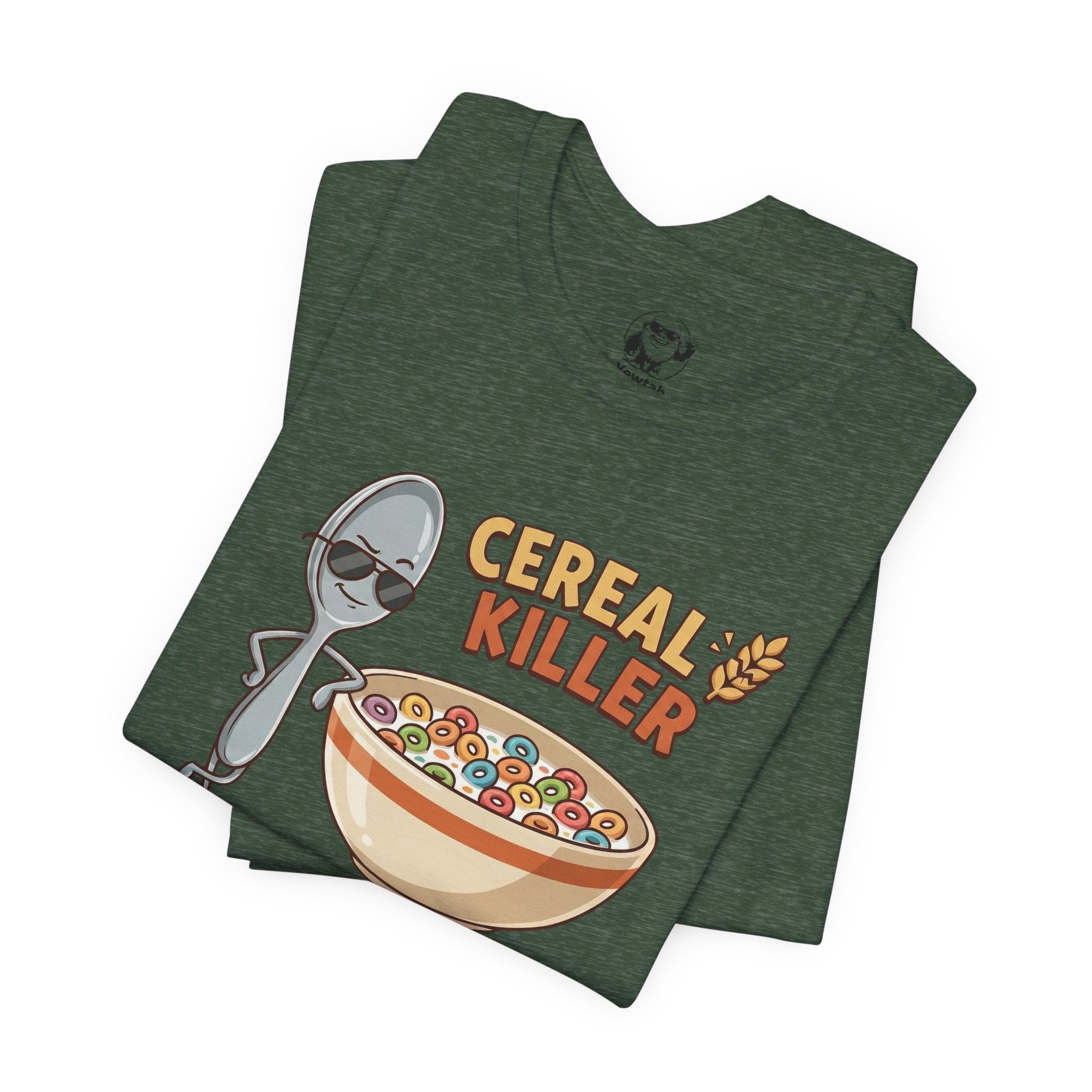 Cereal Killer Tee — Funny Spoon & Cereal Bowl Graphic T-Shirt