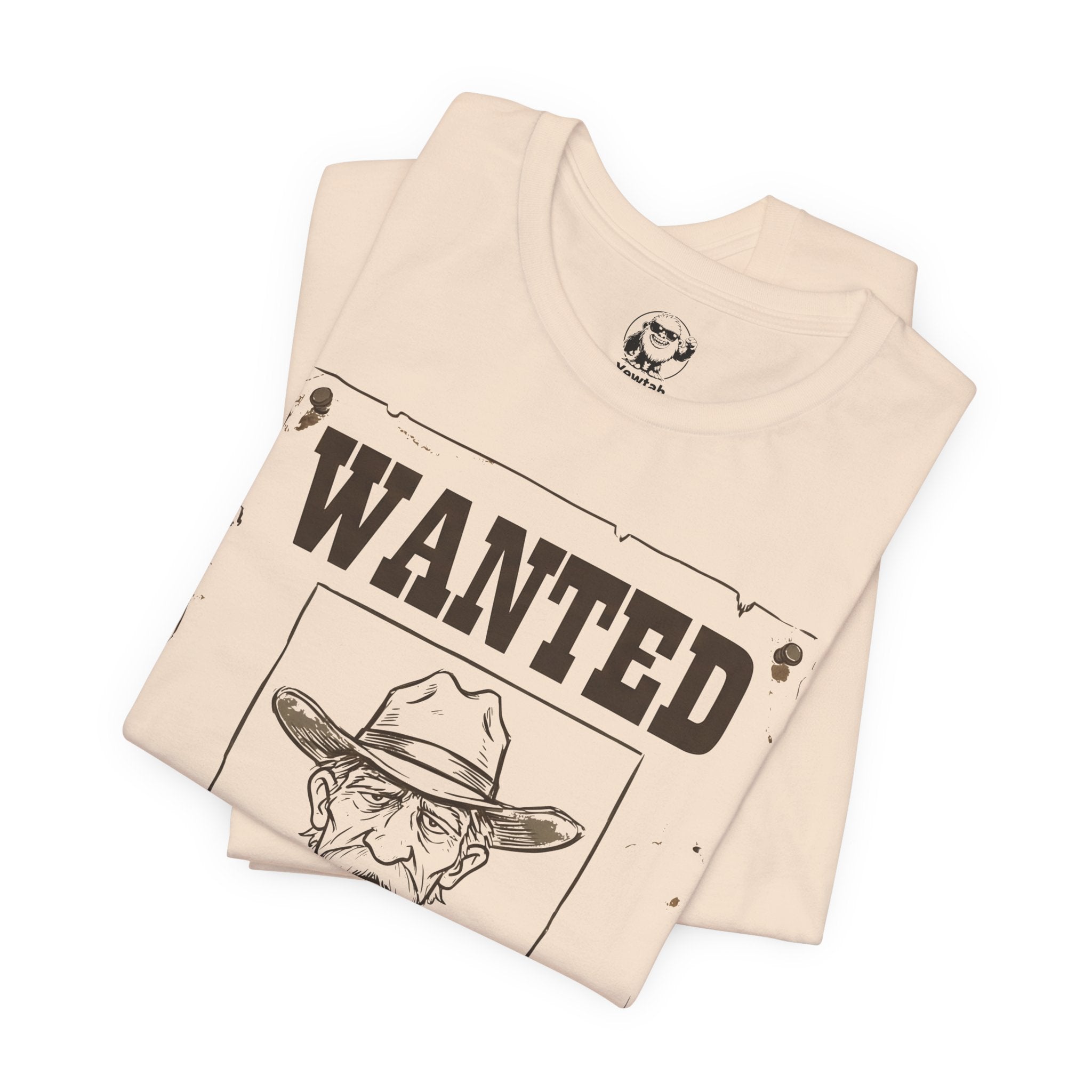 Wanted Poster T-Shirt — 'Wanted' Funny Western Cowboy Tee