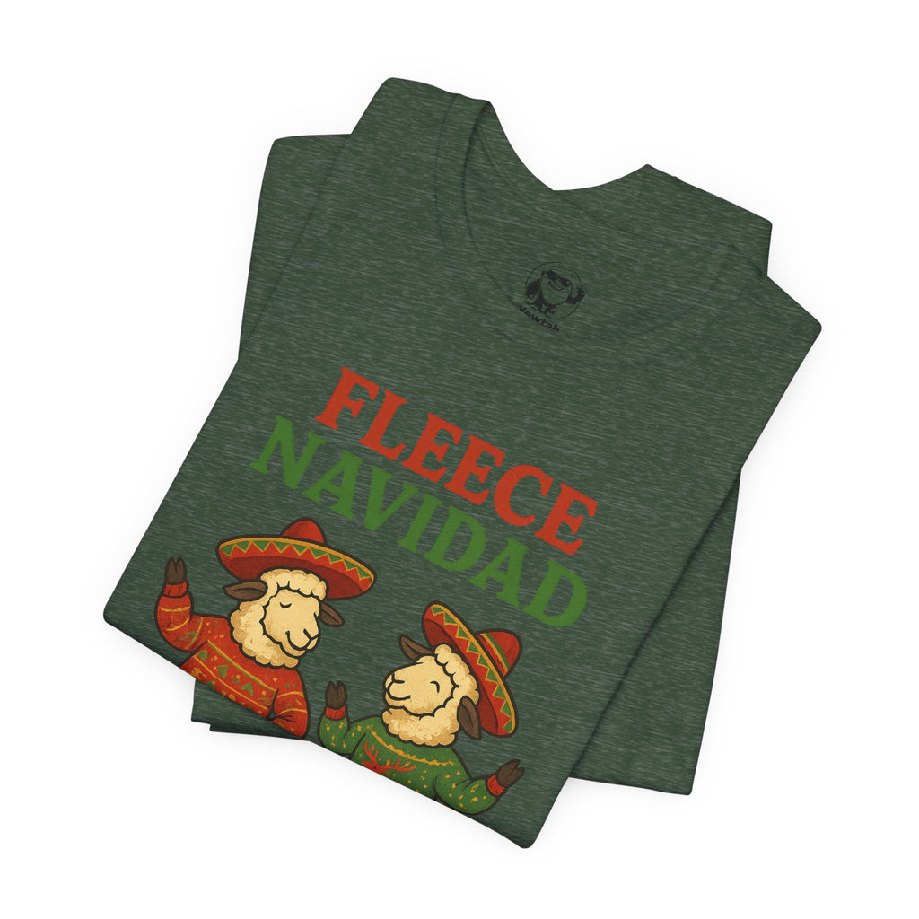 Fleece Navidad Tee — Funny Holiday Sheep Christmas Shirt