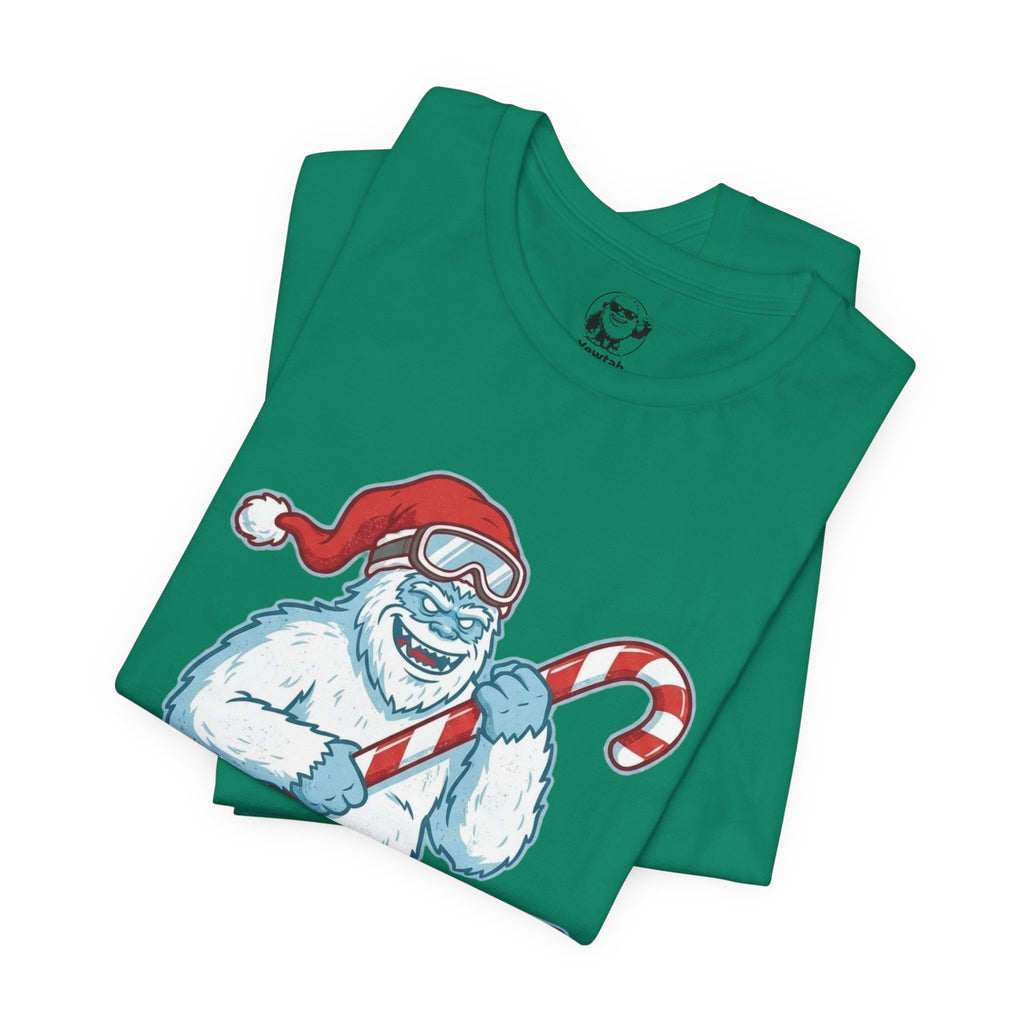Sleighin' It Yeti Tee — Funny Christmas Graphic T-Shirt