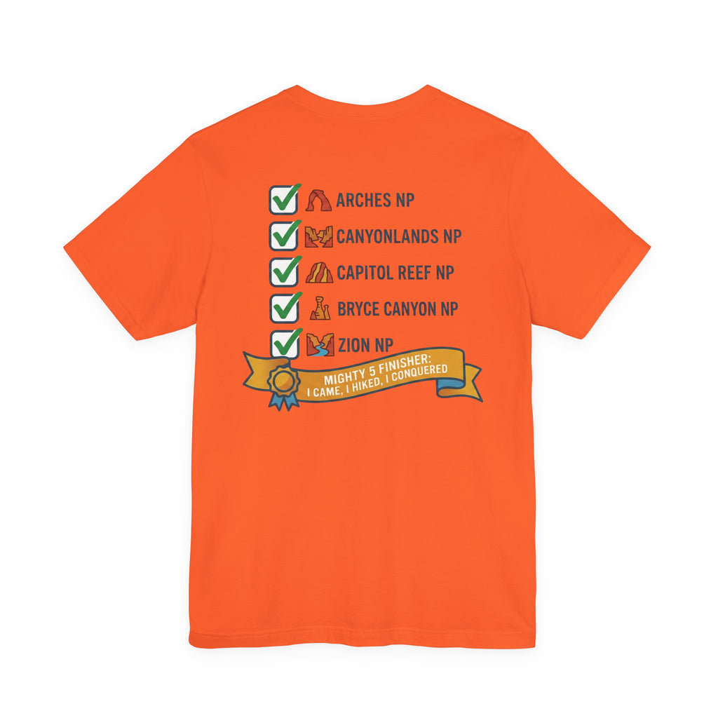 The Mighty Five Finisher Tee — Utah National Parks T-Shirt