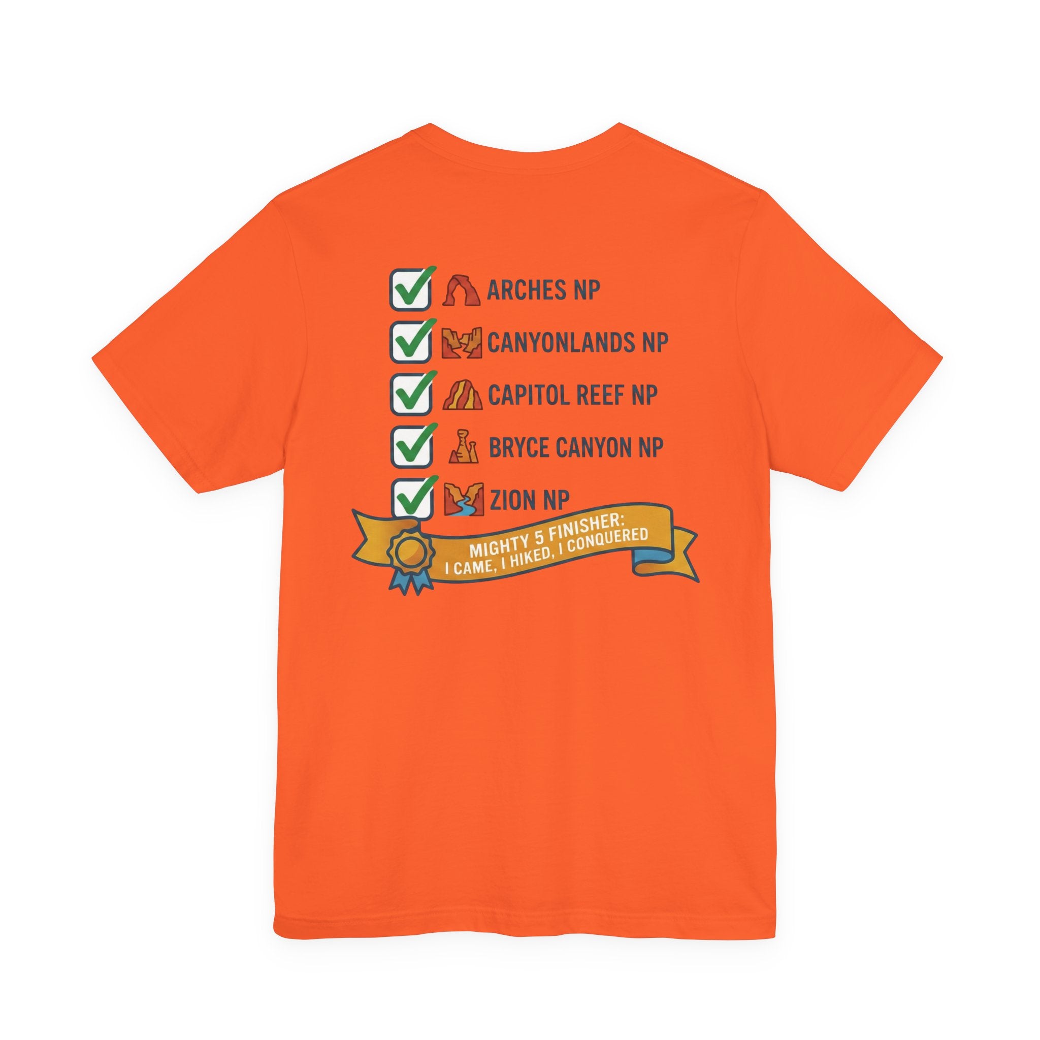 The Mighty Five Finisher Tee — Utah National Parks T-Shirt