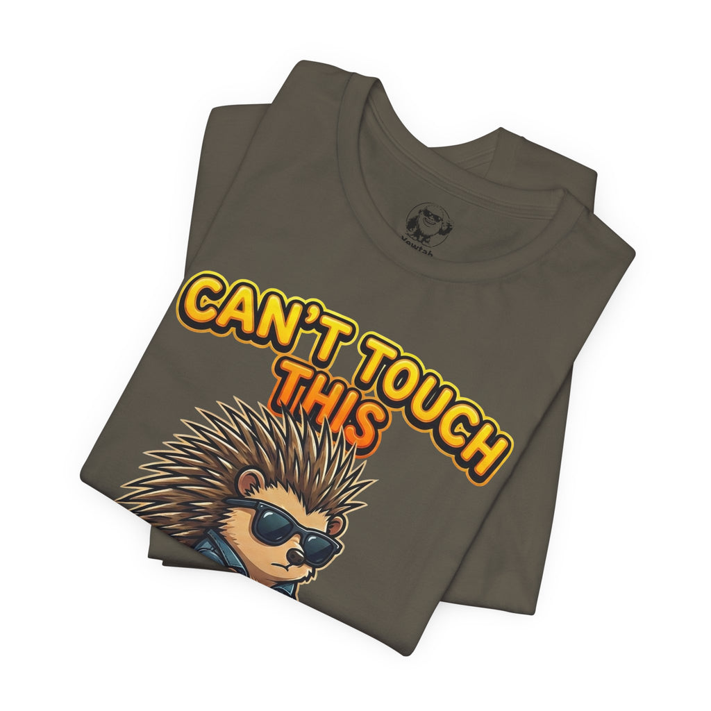 Can't Touch This Porcupine T-Shirt — Funny Sunglasses Hedgehog Tee