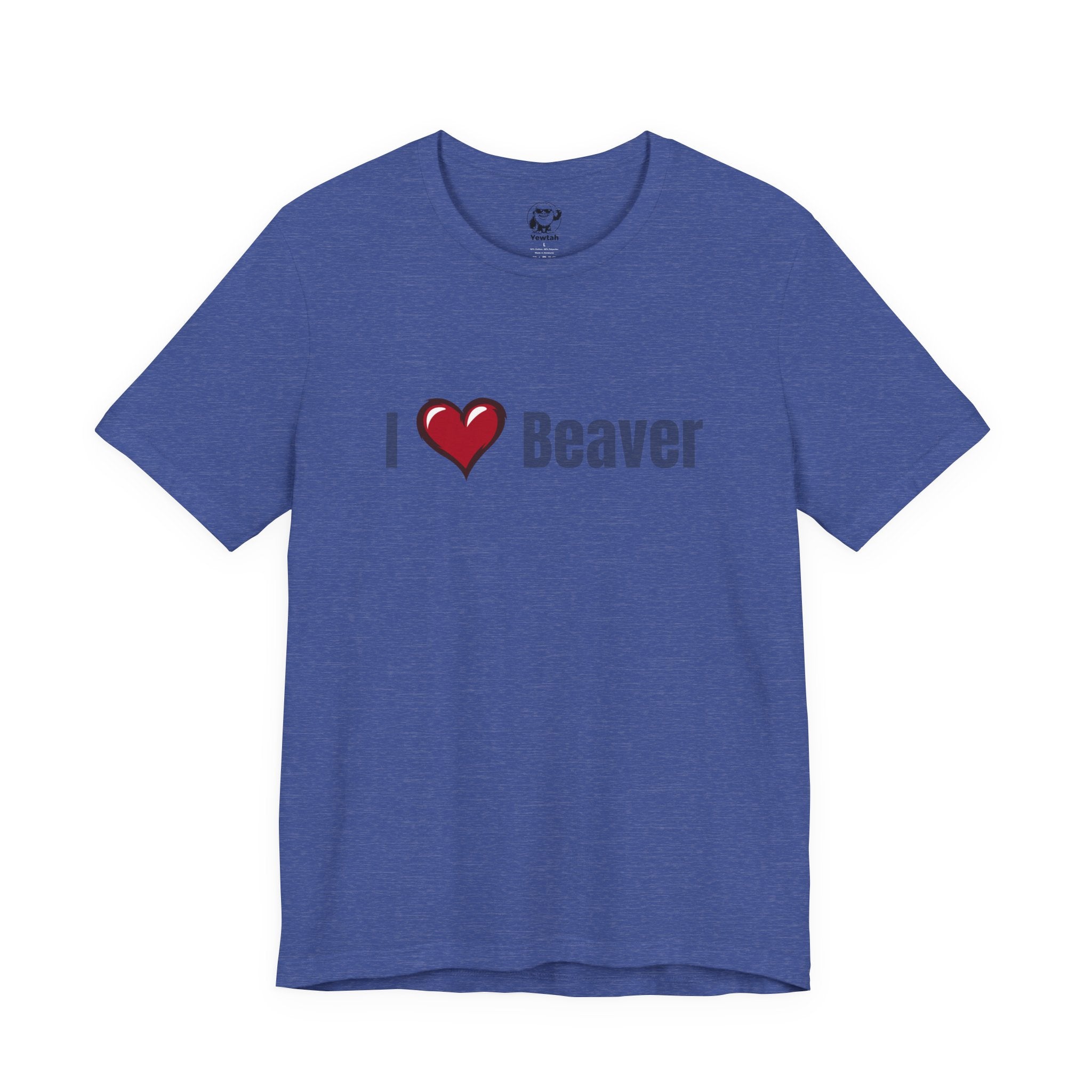 I Heart  Beaver T-Shirt — Funny Animal/Love Graphic Tee