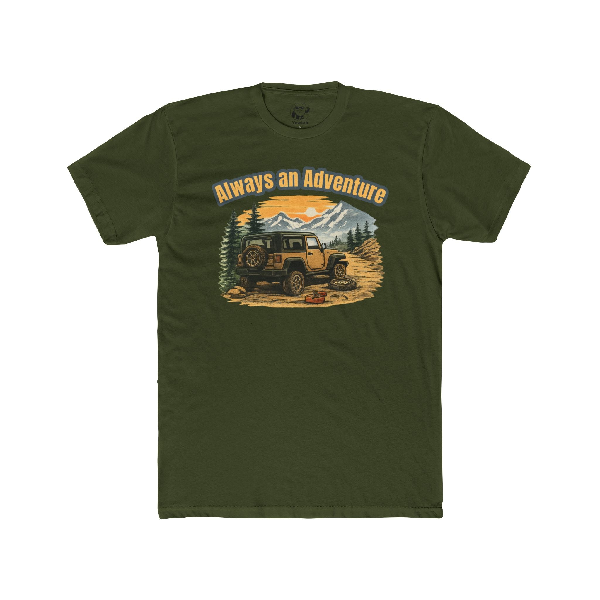 Adventure Jeep T‑Shirt — "Always an Adventure" Outdoor Camping Tee