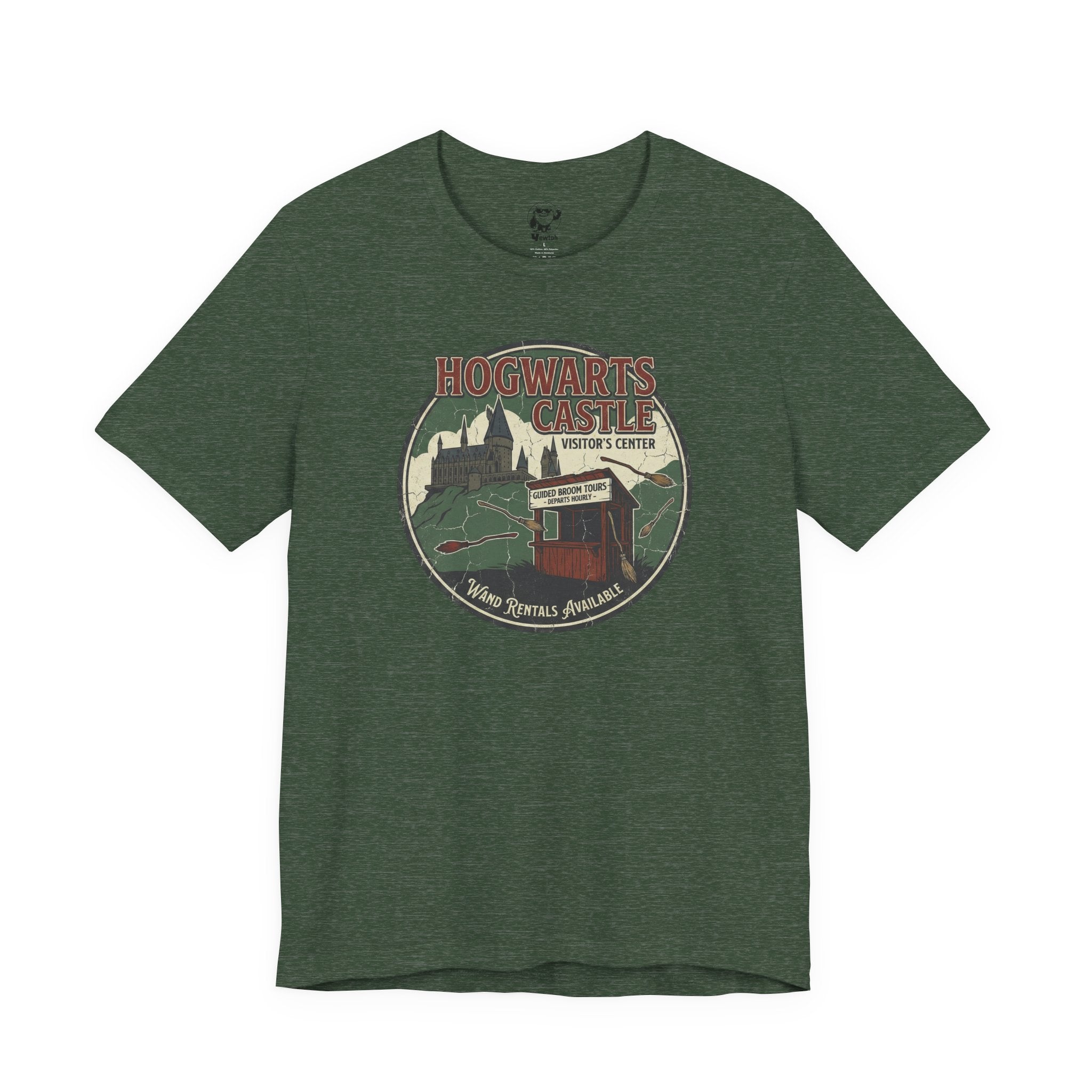 Hogwarts Castle Vintage Travel Tee — "Hogwarts Castle Visitor Center" Graphic T-Shirt