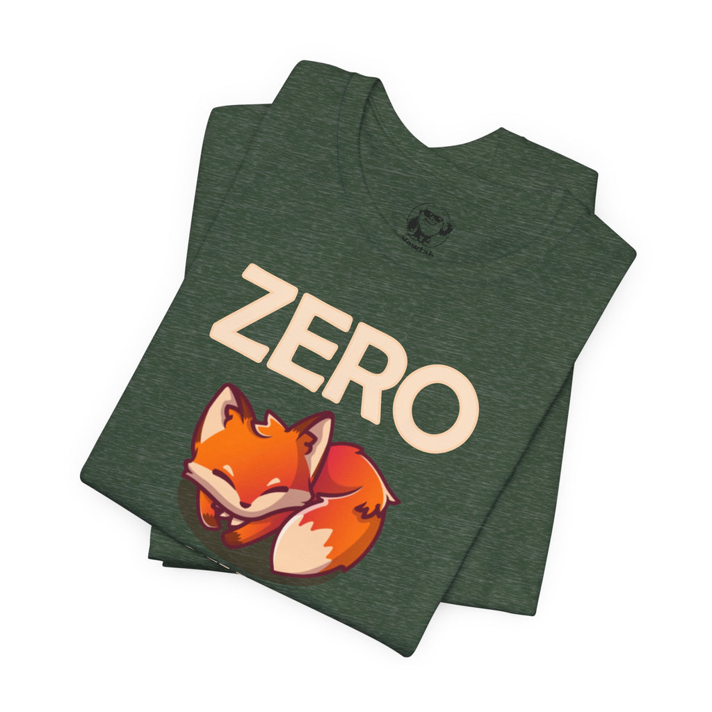 Zero Fox Given T-Shirt — Funny Fox Graphic Tee for Casual Wear & Gifts