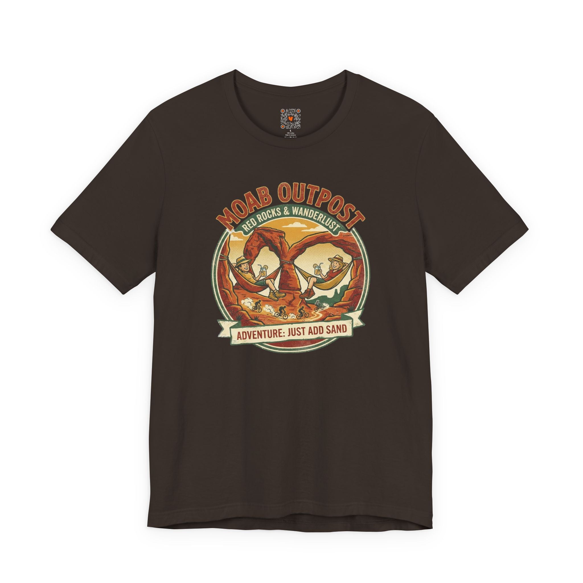 Moab Outpost Adventure Tee — "Adventure: Just Add Sand" Graphic T-Shirt