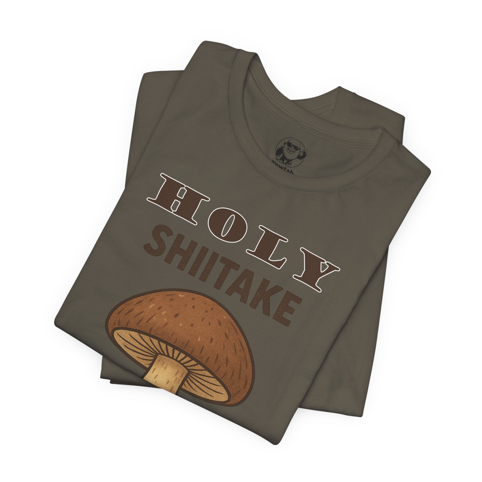Holy Shiitake Mushroom Tee — Funny Mushroom Graphic T‑Shirt