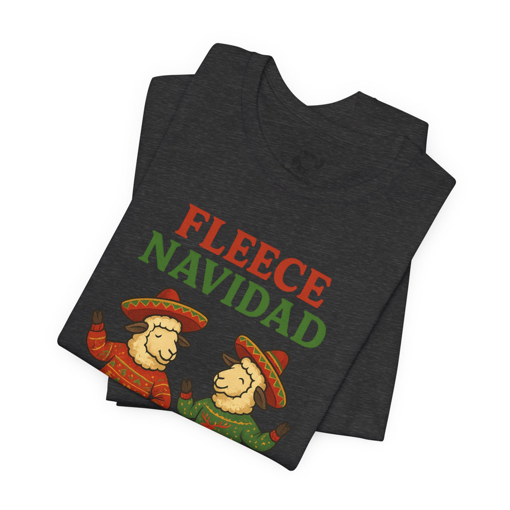 Fleece Navidad Tee — Funny Holiday Sheep Christmas Shirt