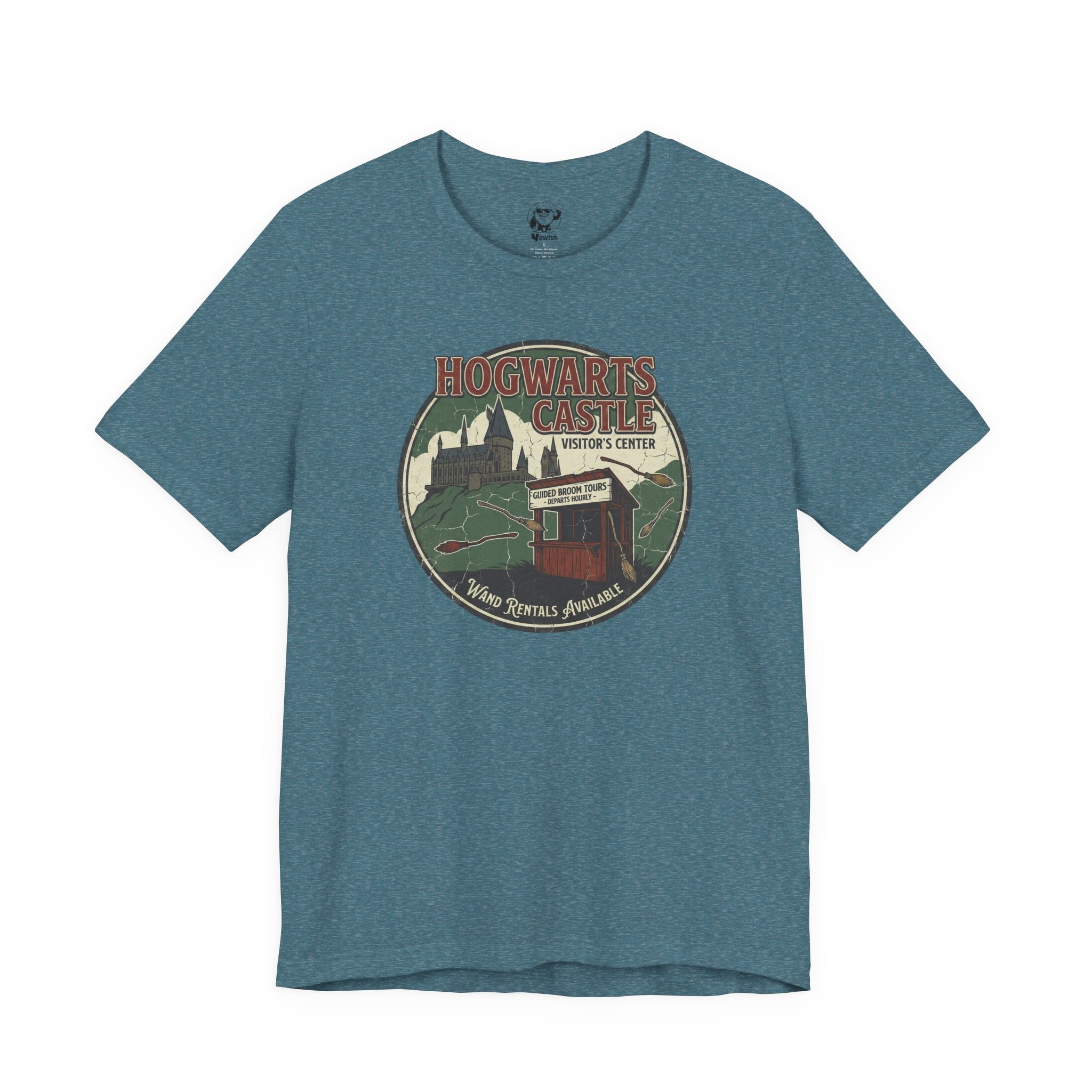 Hogwarts Castle Vintage Travel Tee — "Hogwarts Castle Visitor Center" Graphic T-Shirt