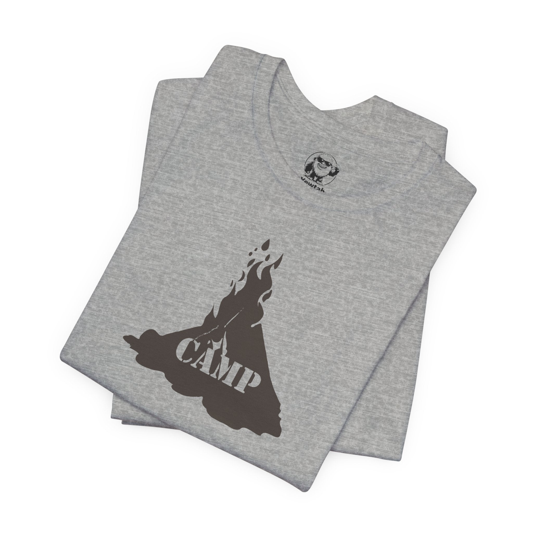 Campfire Graphic Tee — "Camp" Outdoor Adventure T-Shirt
