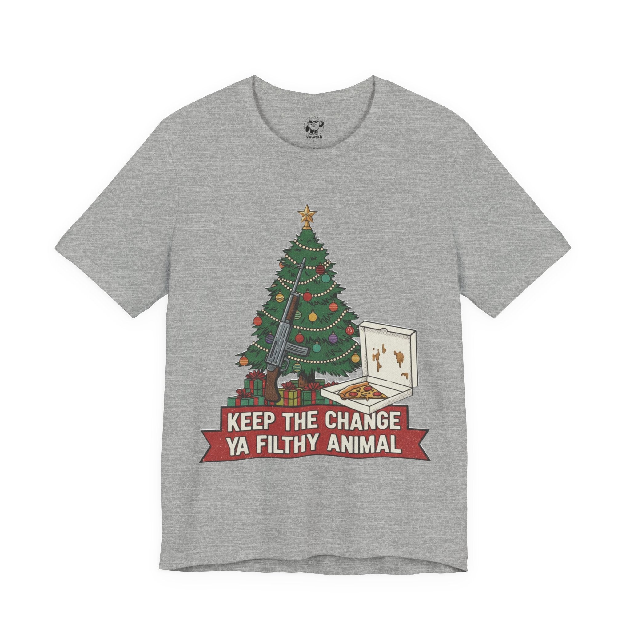 Christmas Tree 'Keep The Change Ya Filthy Animal' Tee
