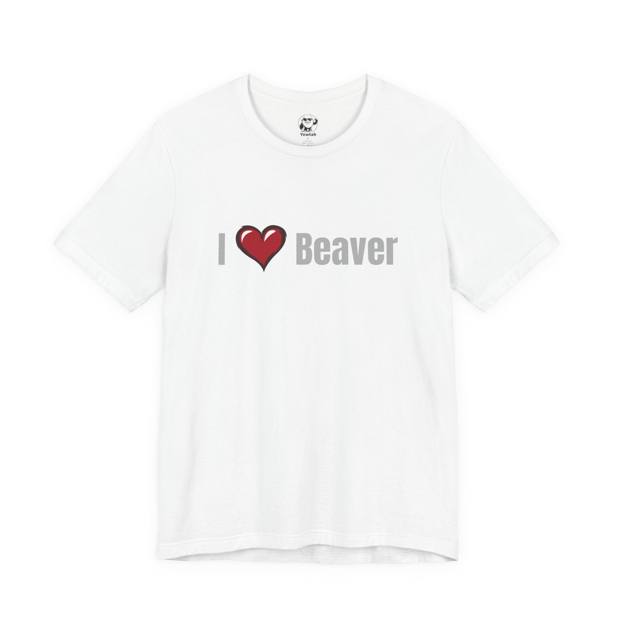 I Heart  Beaver T-Shirt — Funny Animal/Love Graphic Tee