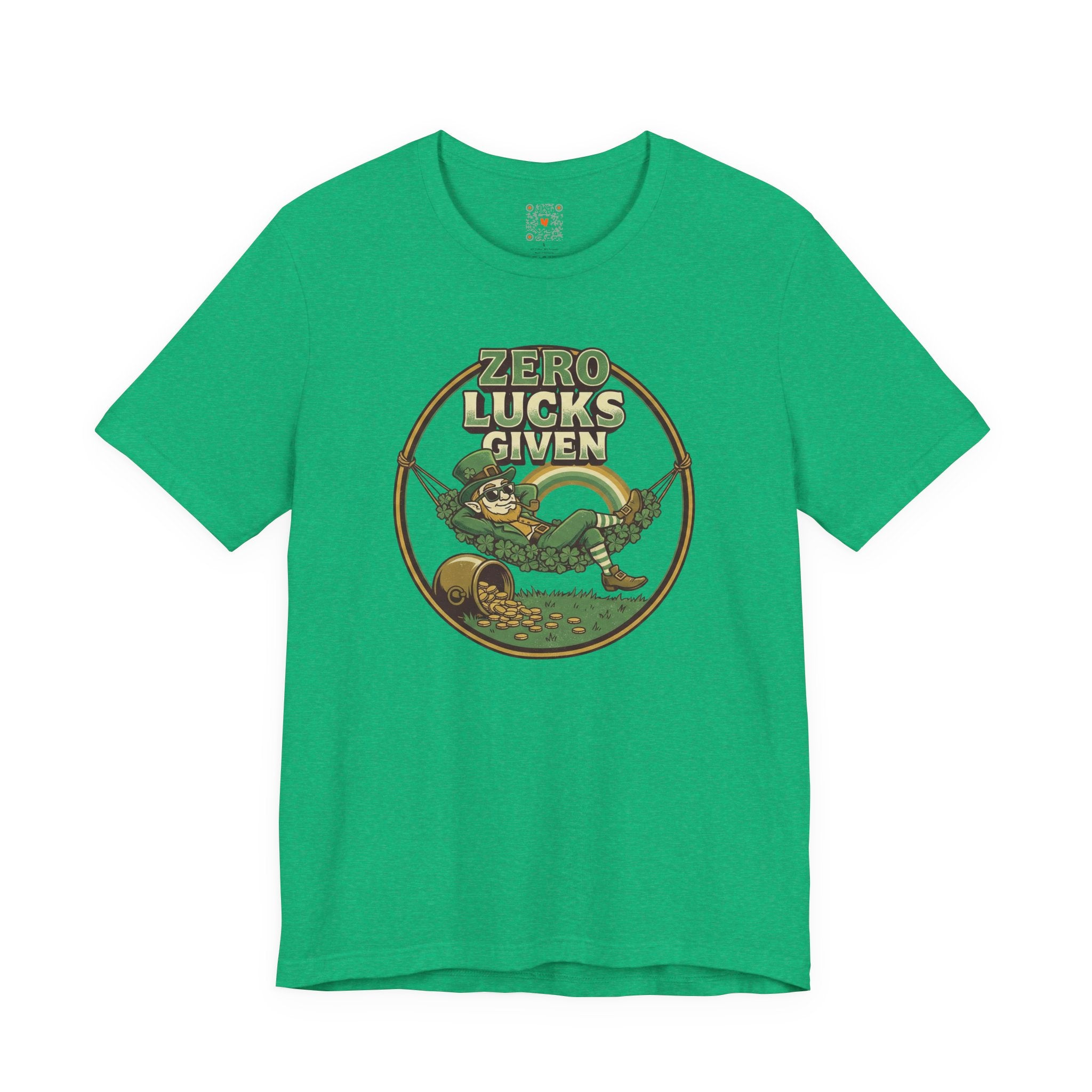 Zero Lucks Given Tee — Relaxing Leprechaun in Clover Hammock St. Patrick’s Shirt