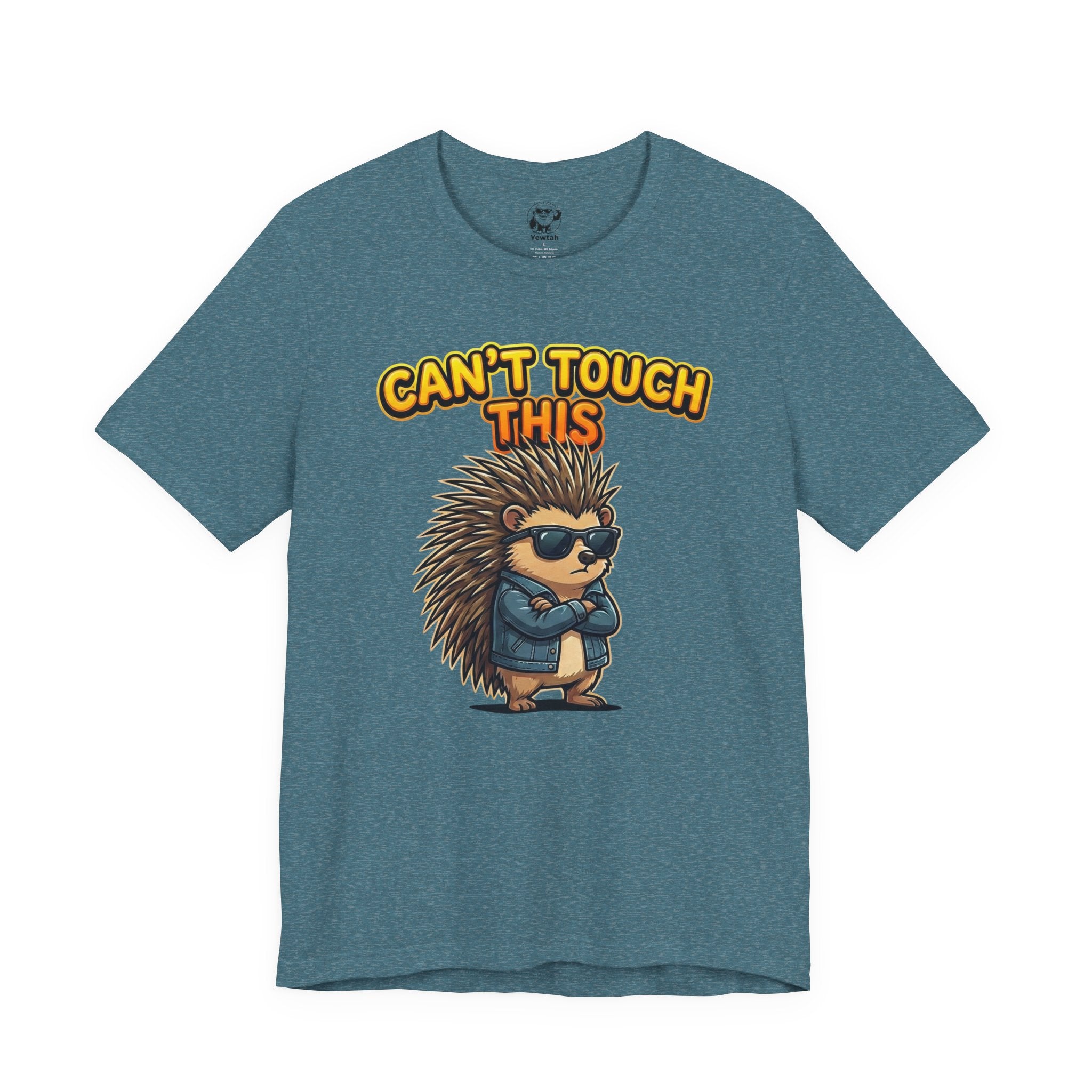 Can't Touch This Porcupine T-Shirt — Funny Sunglasses Hedgehog Tee