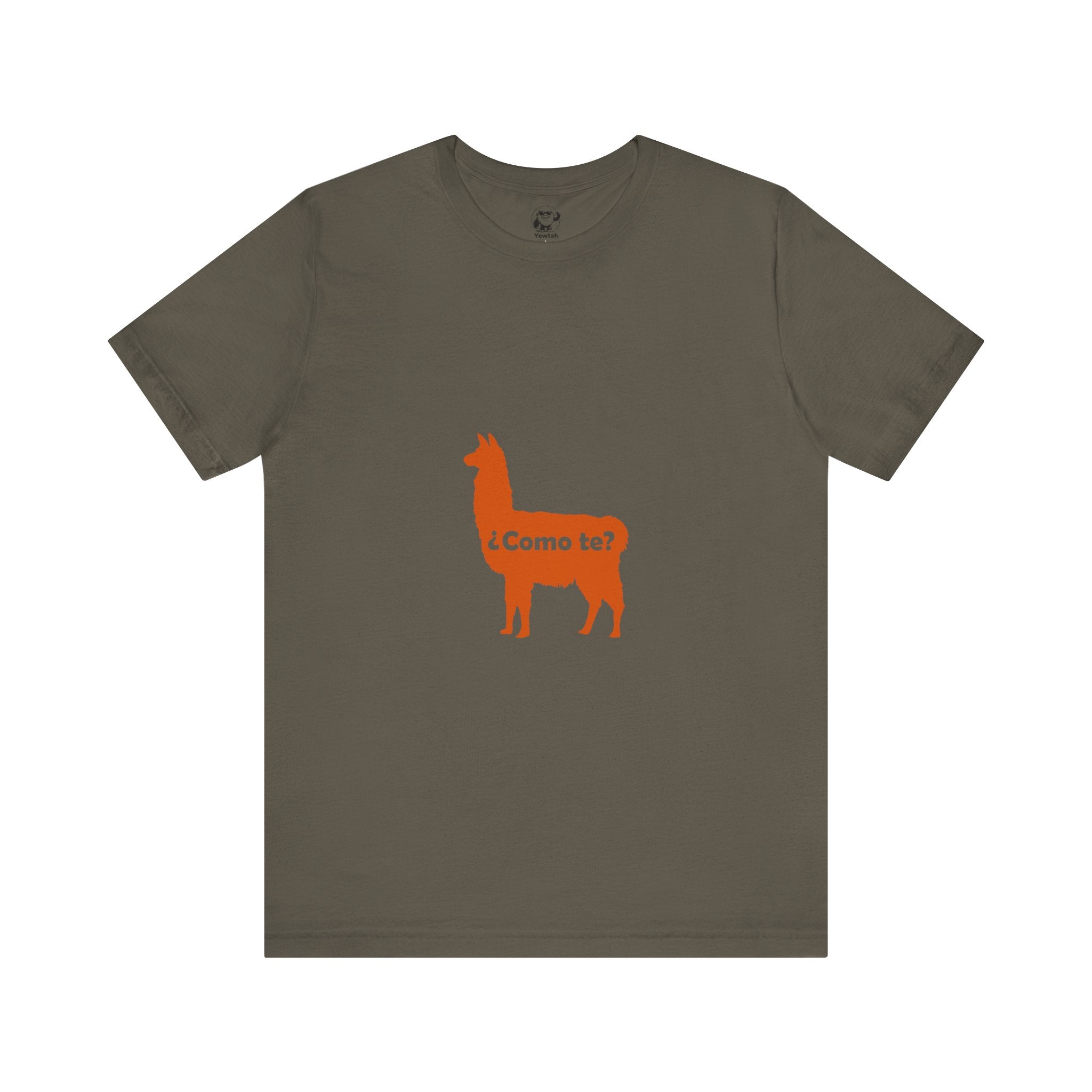 Llama Tee "¿Cómo te llama?" — Funny Spanish Graphic T-Shirt