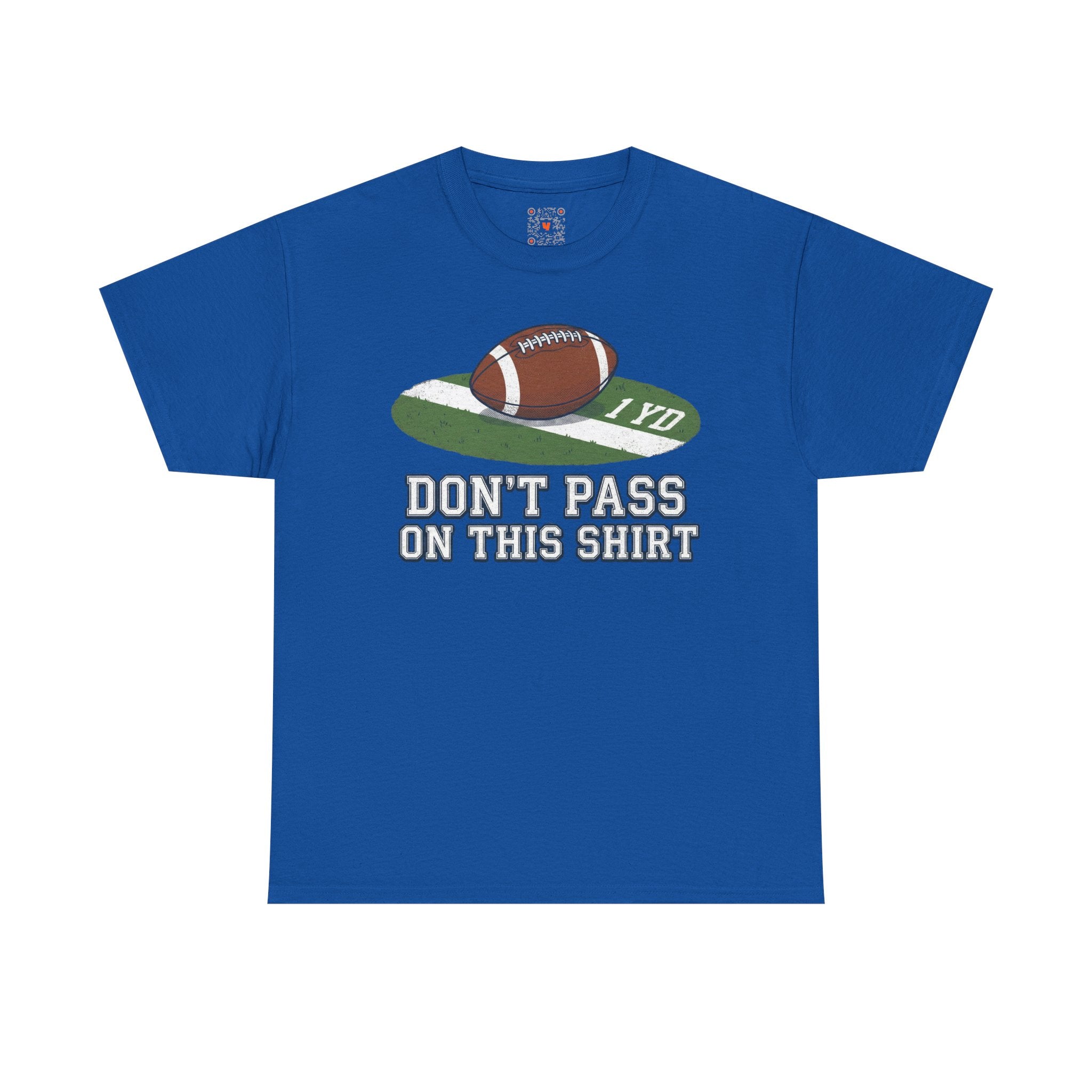 Football Graphic Tee — "Don't Pass On This Shirt"