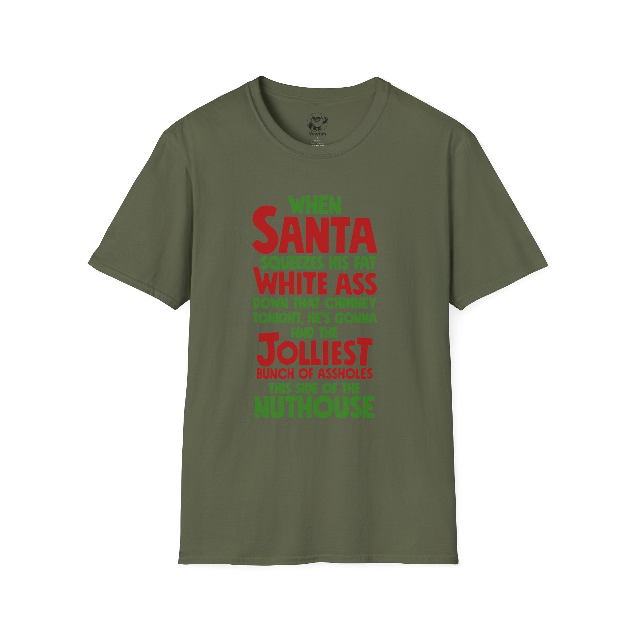 Christmas Funny T-Shirt — "Jolliest Bunch of Assholes" Holiday Tee